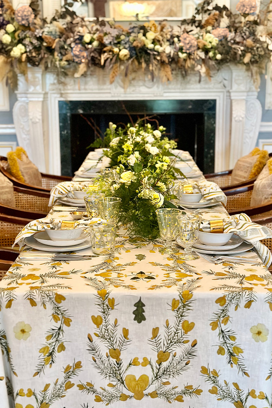 S&B x Gleneagles Linen Tablecloth