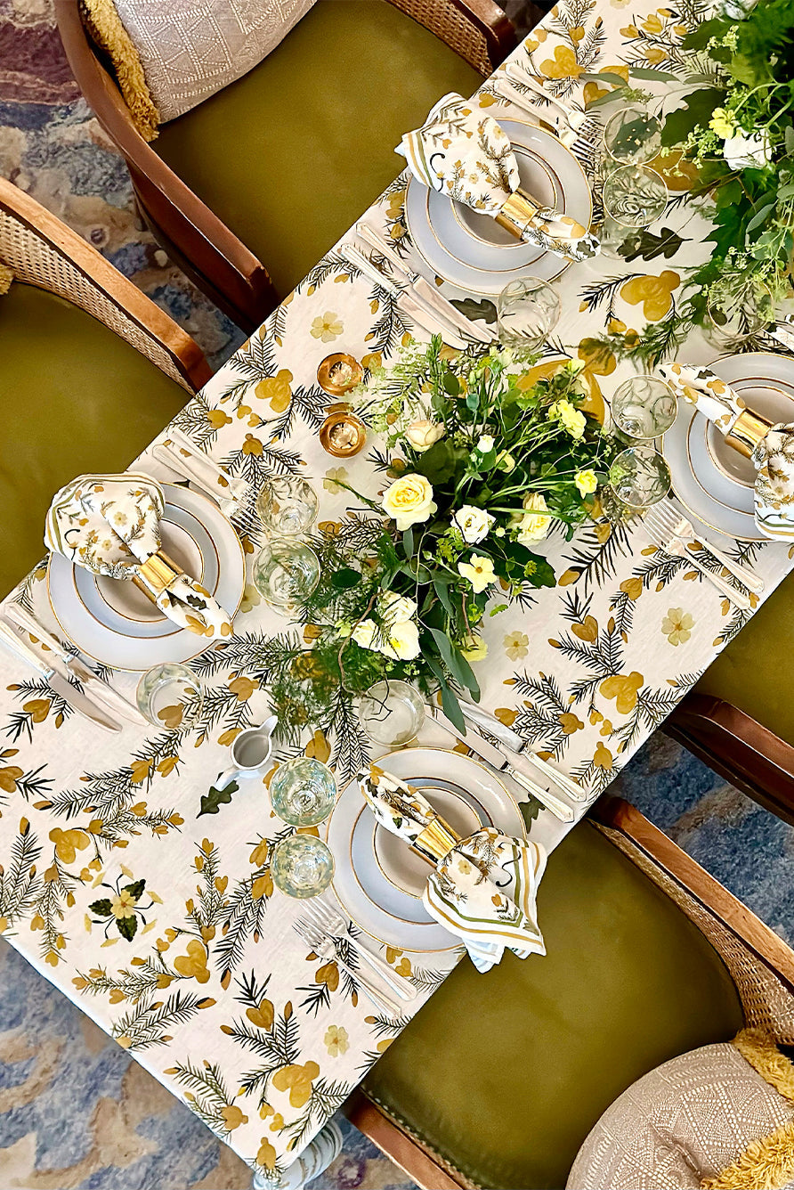 S&B x Gleneagles Linen Tablecloth