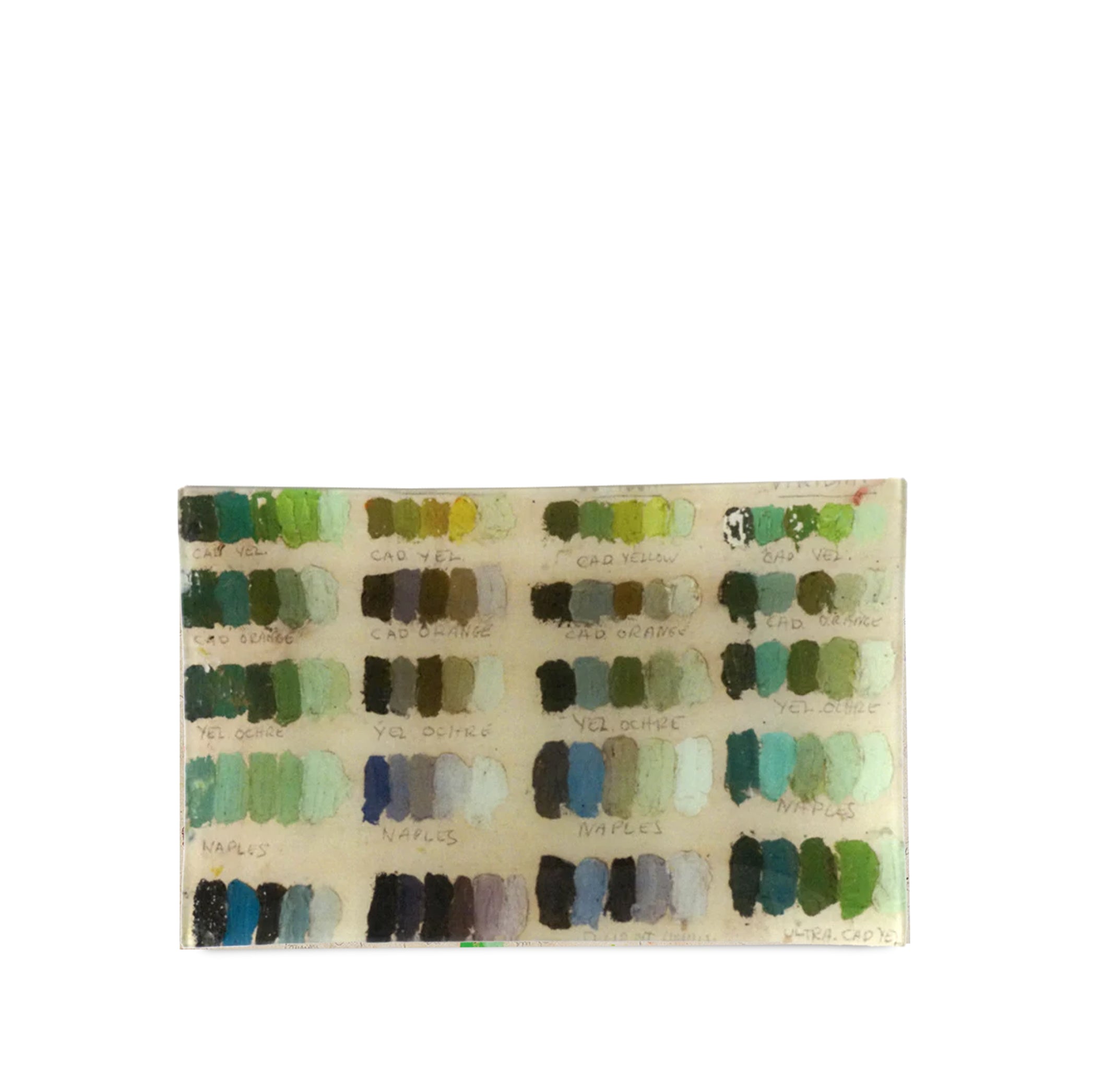 John Derian Green Tones (Painter's Studio) Platter, 23 x 35cm