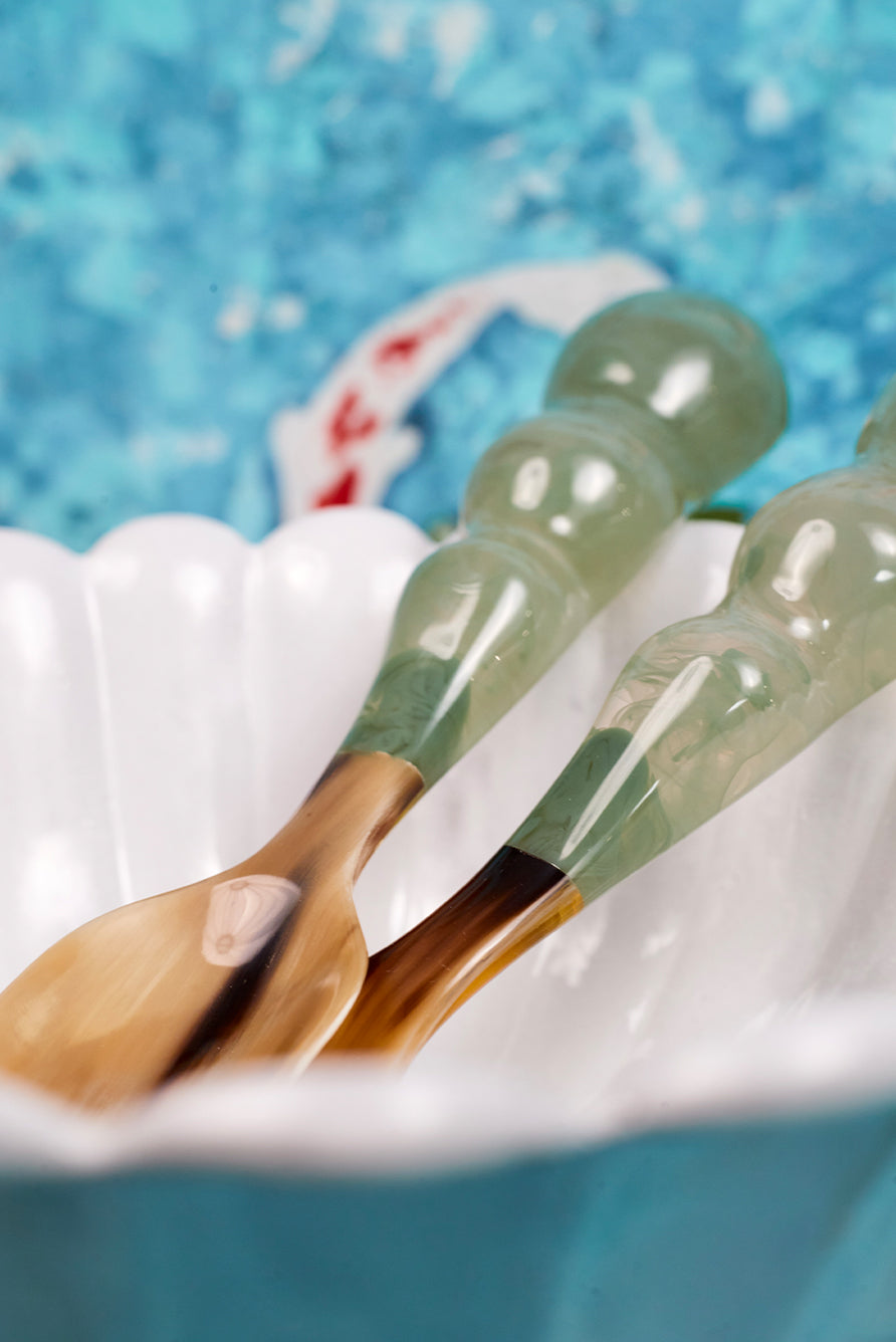 Grenouille Large Salad Bowl by Astier de Villatte, 32cm