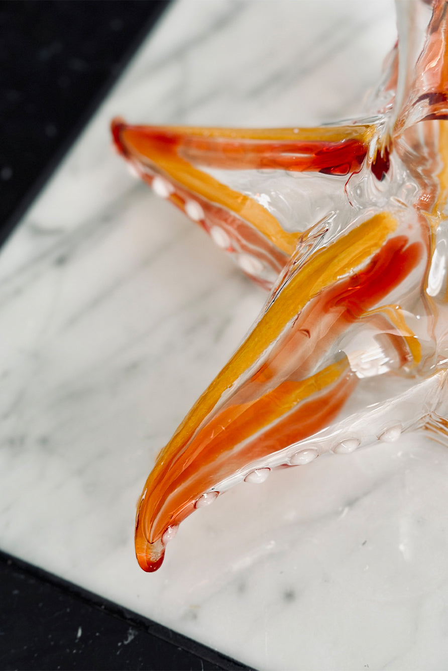 Handblown Glass Starfish Decanter, 24cm