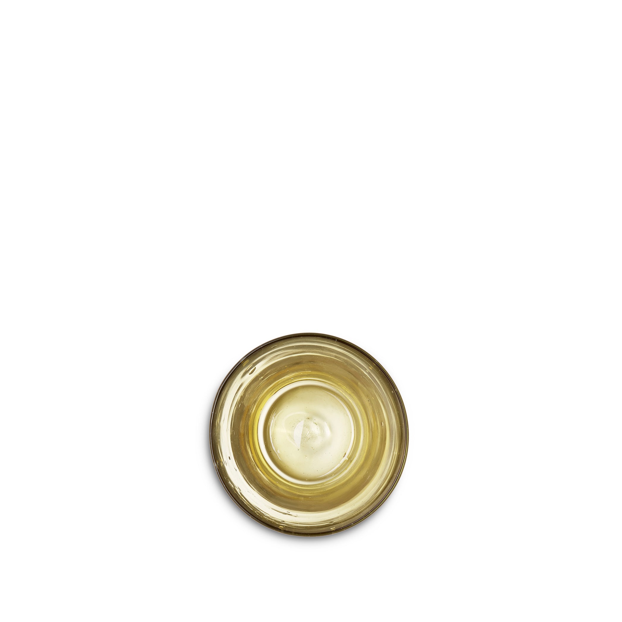 Handblown Recycled Glass Votive in Honey Brown, 40ml