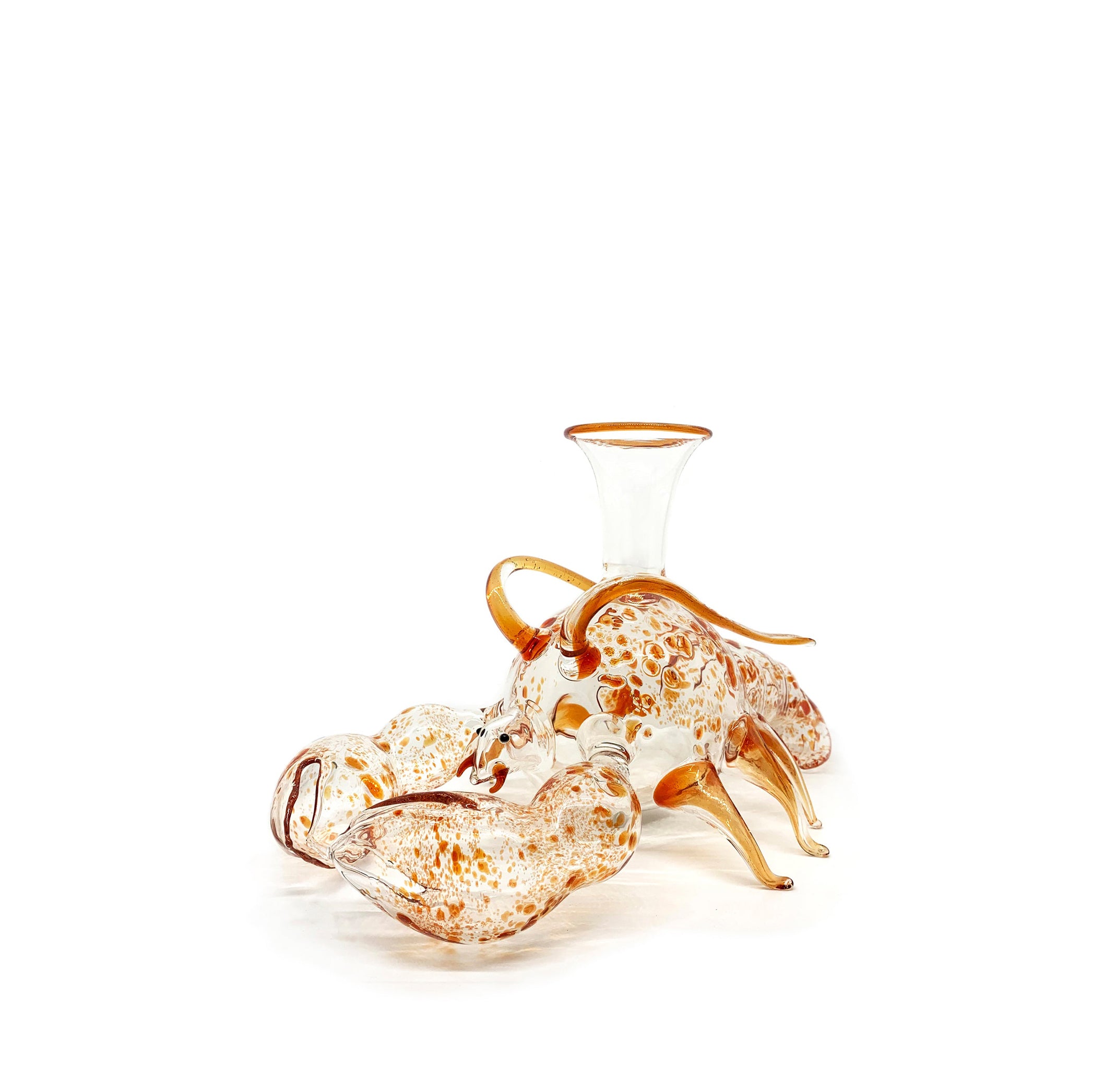 Handblown Glass Lobster Decanter, 21cm x 36cm