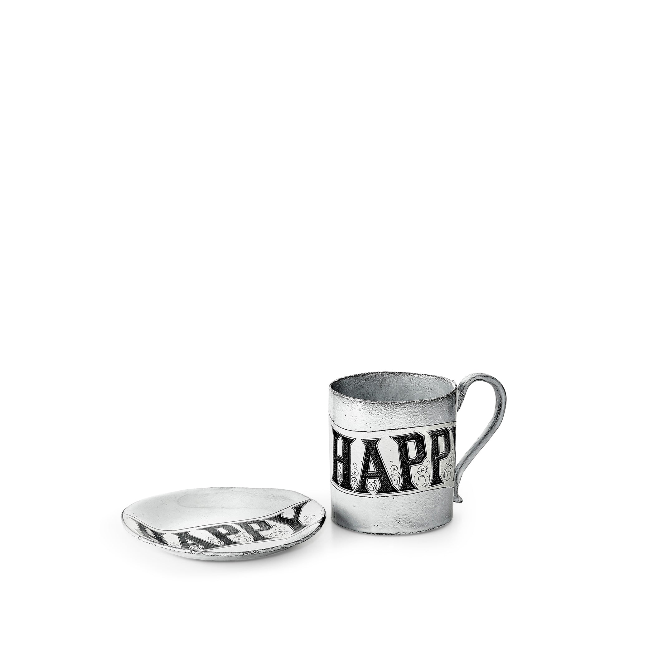 Happy Saucer by Astier de Villatte, 13.5cm