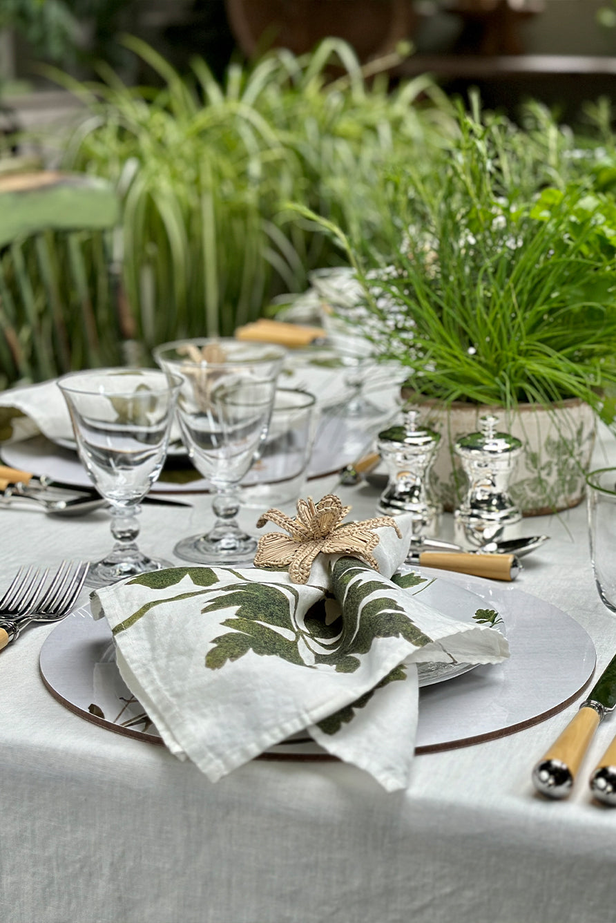'Herb Garden' Linen Tablecloth