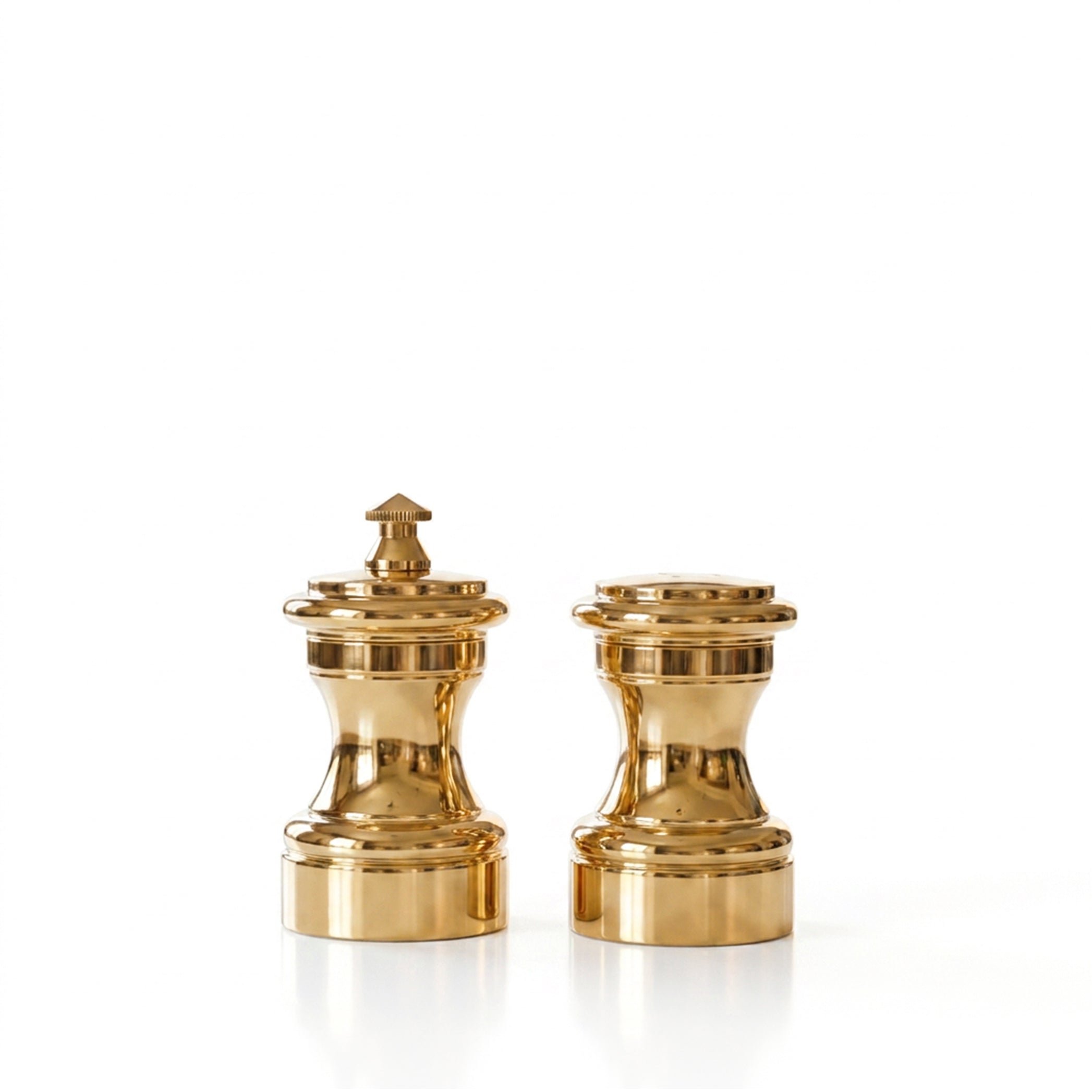 Hourglass 24ct Gold-Plated Salt & Pepper Mills 