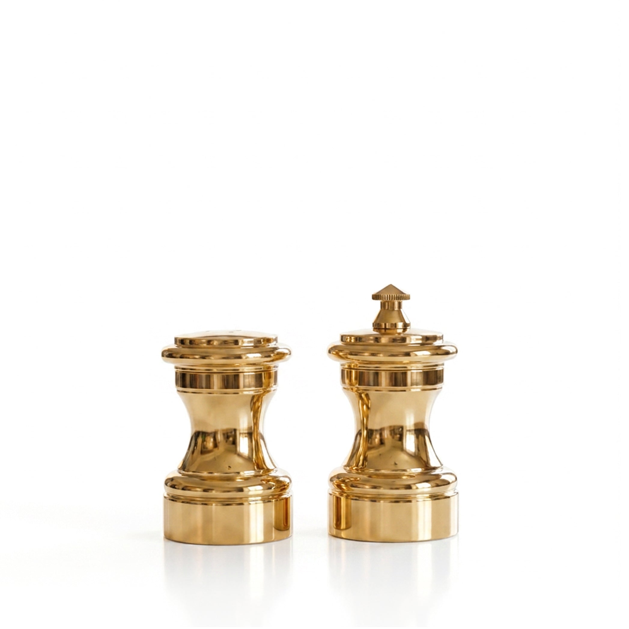 Hourglass 24ct Gold-Plated Salt & Pepper Mills 