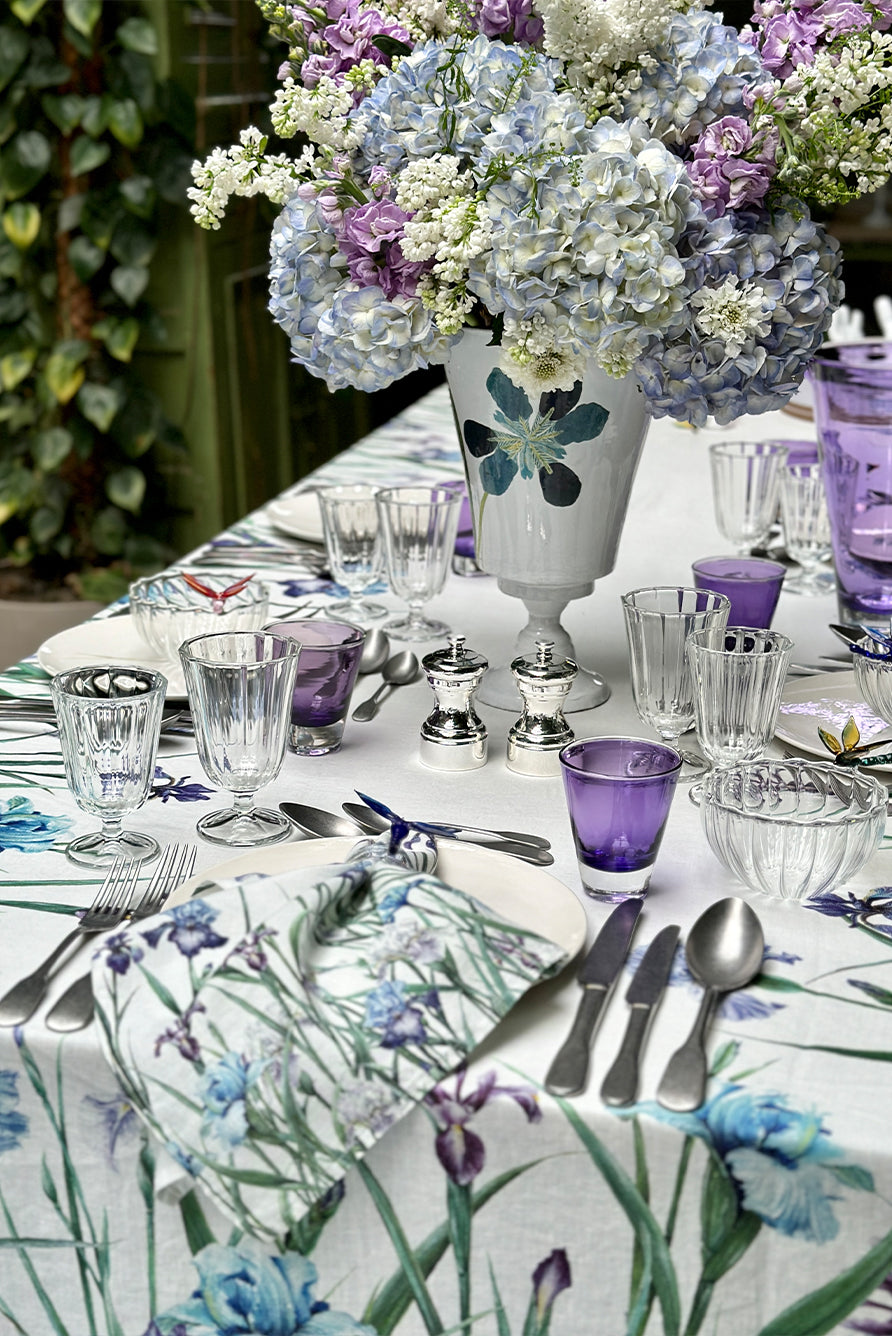 'Iris' Linen Tablecloth