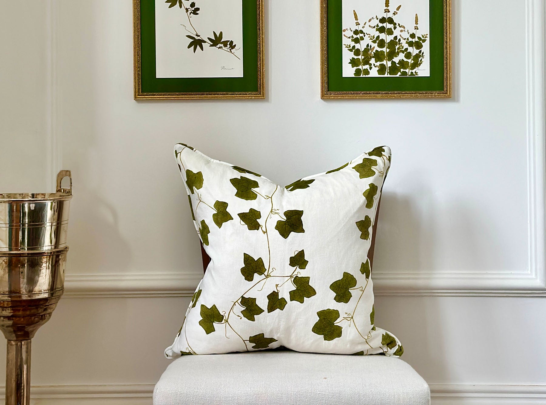 S&B 'Ivy' Linen Cushion, 50x50cm