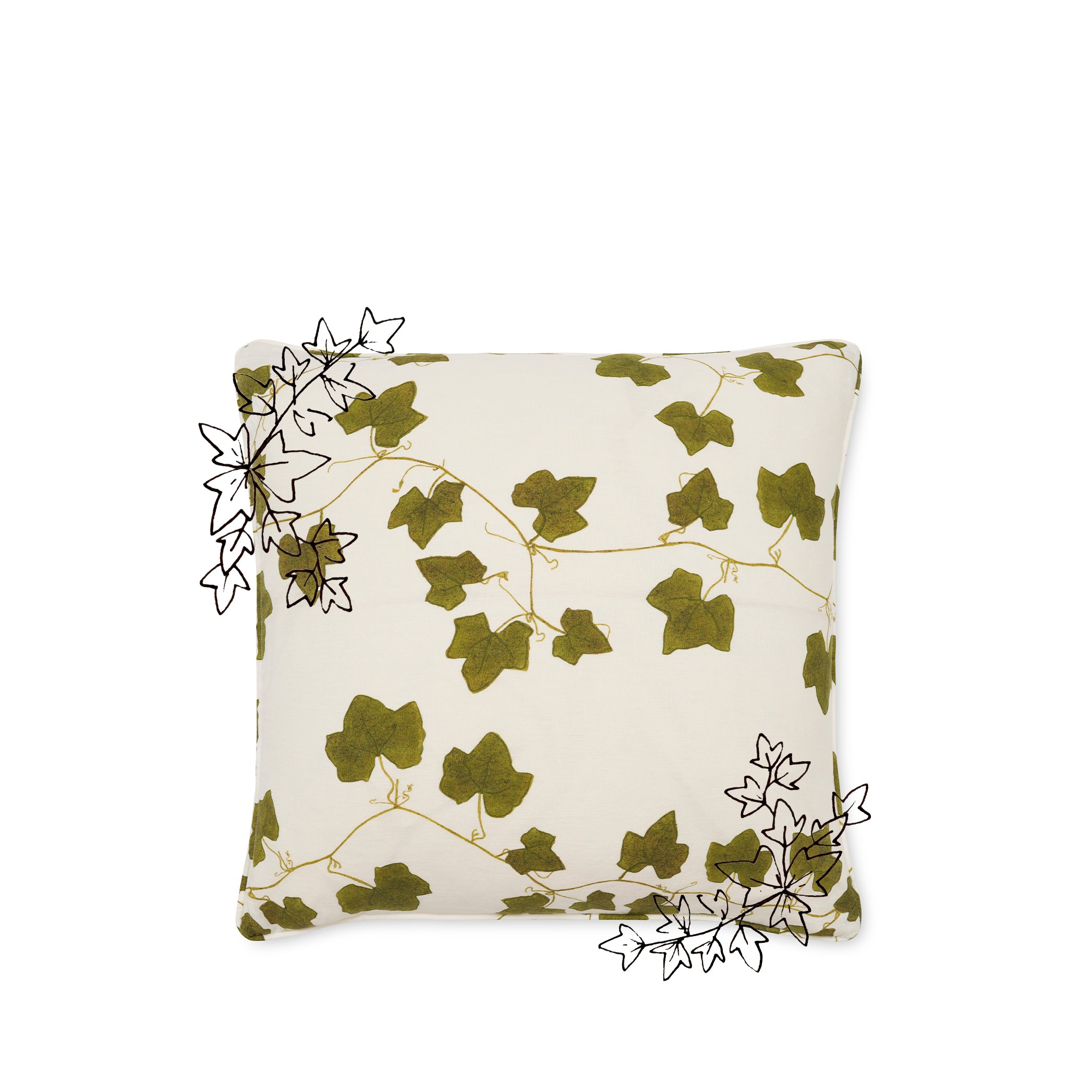 S&B 'Ivy' Linen Cushion, 50x50cm