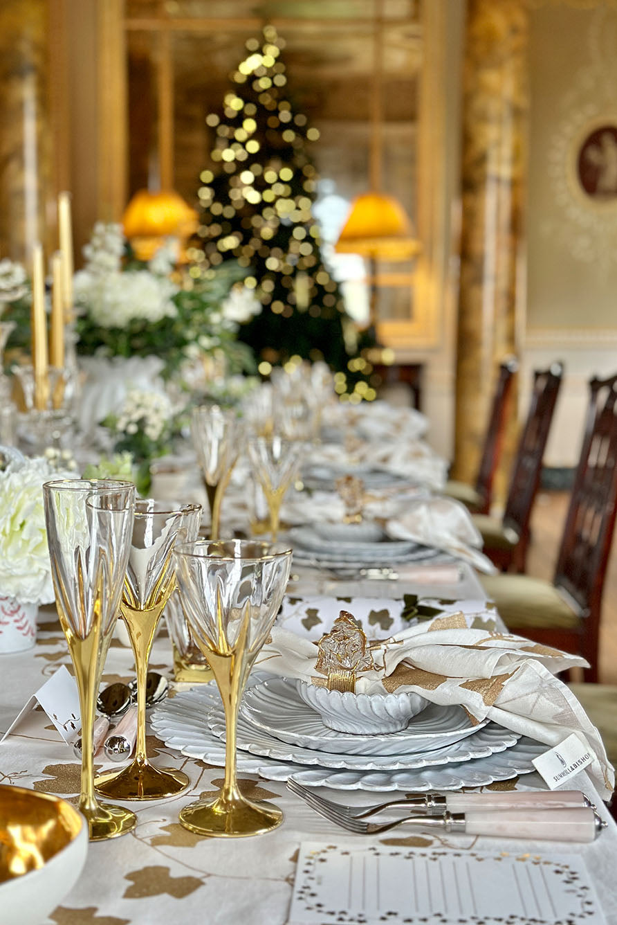 'Ivy' Place Cards in Gold, Set of 12