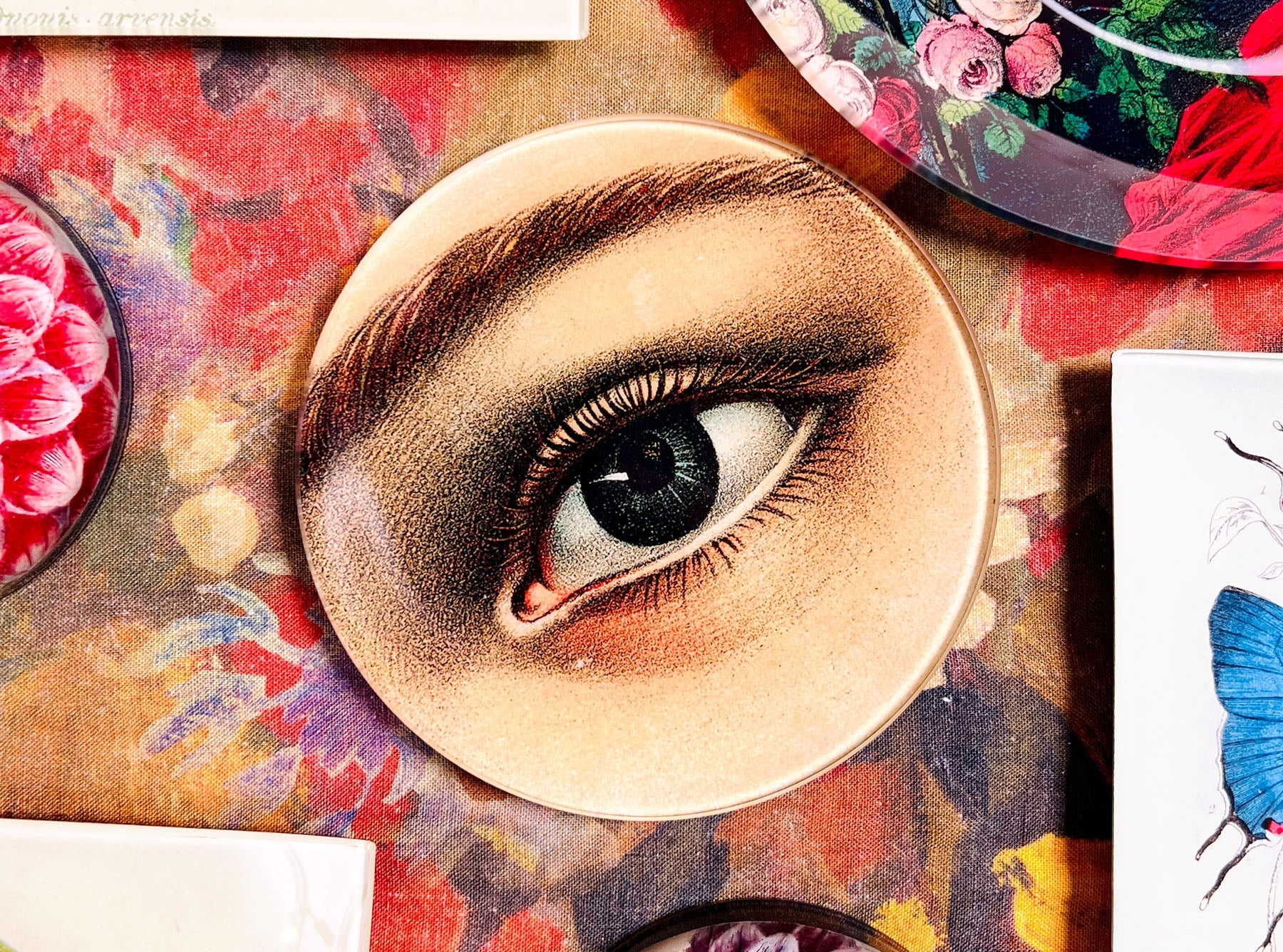 John Derian 'Lips' Dome Paperweight, 9cm