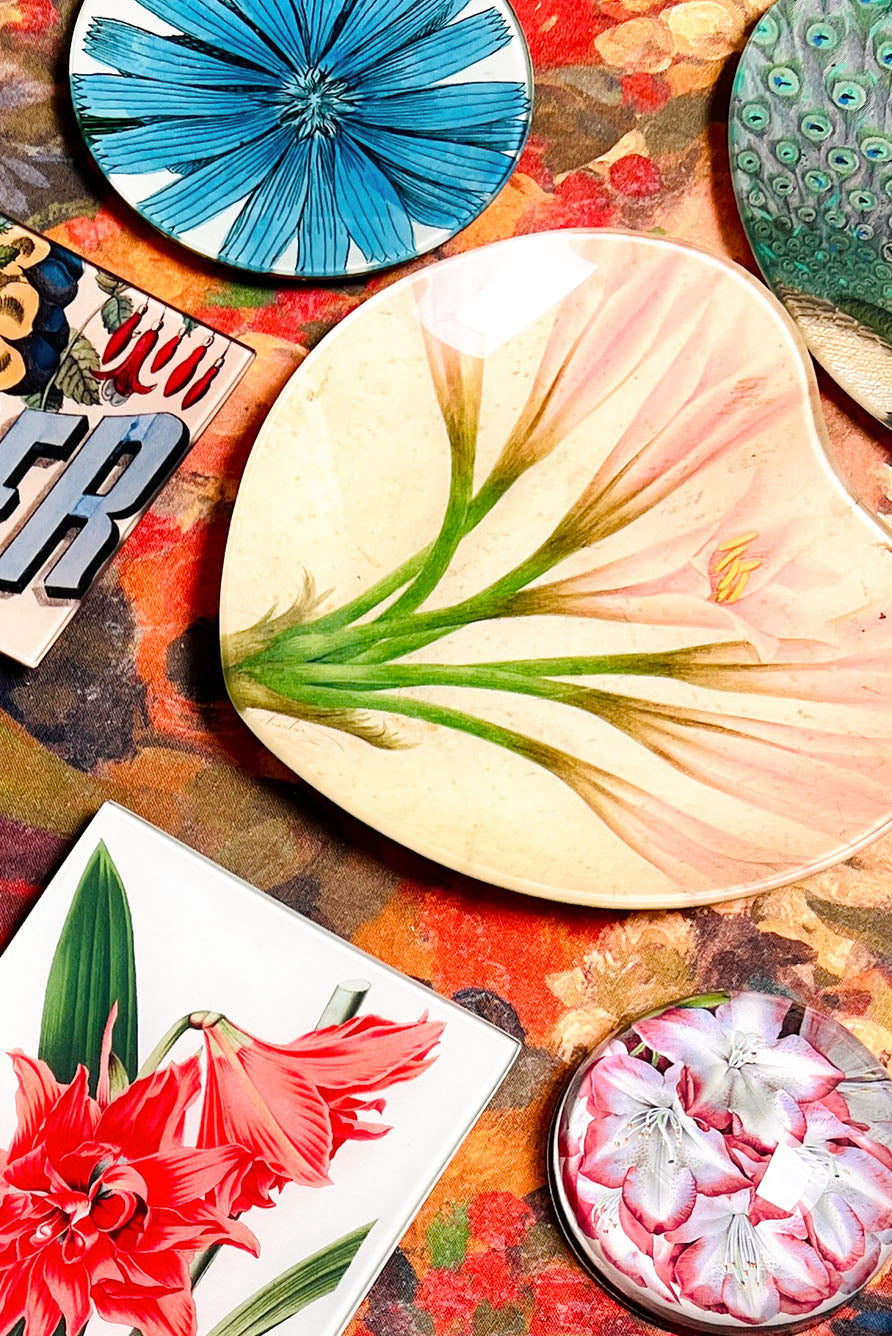 John Derian 'Rhododendron Princess of Wales' Oval Tray, 33 x 45.5cm