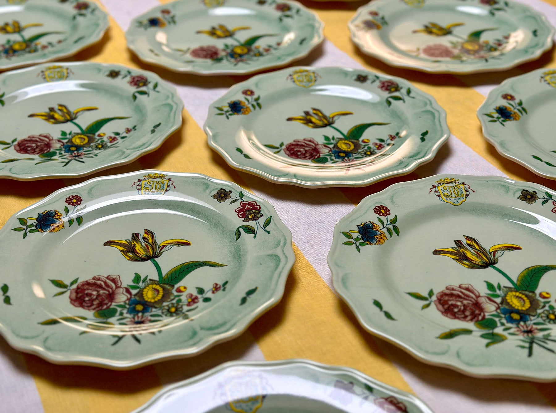 John Derian 'Violets' Dome Paperweight, 9cm