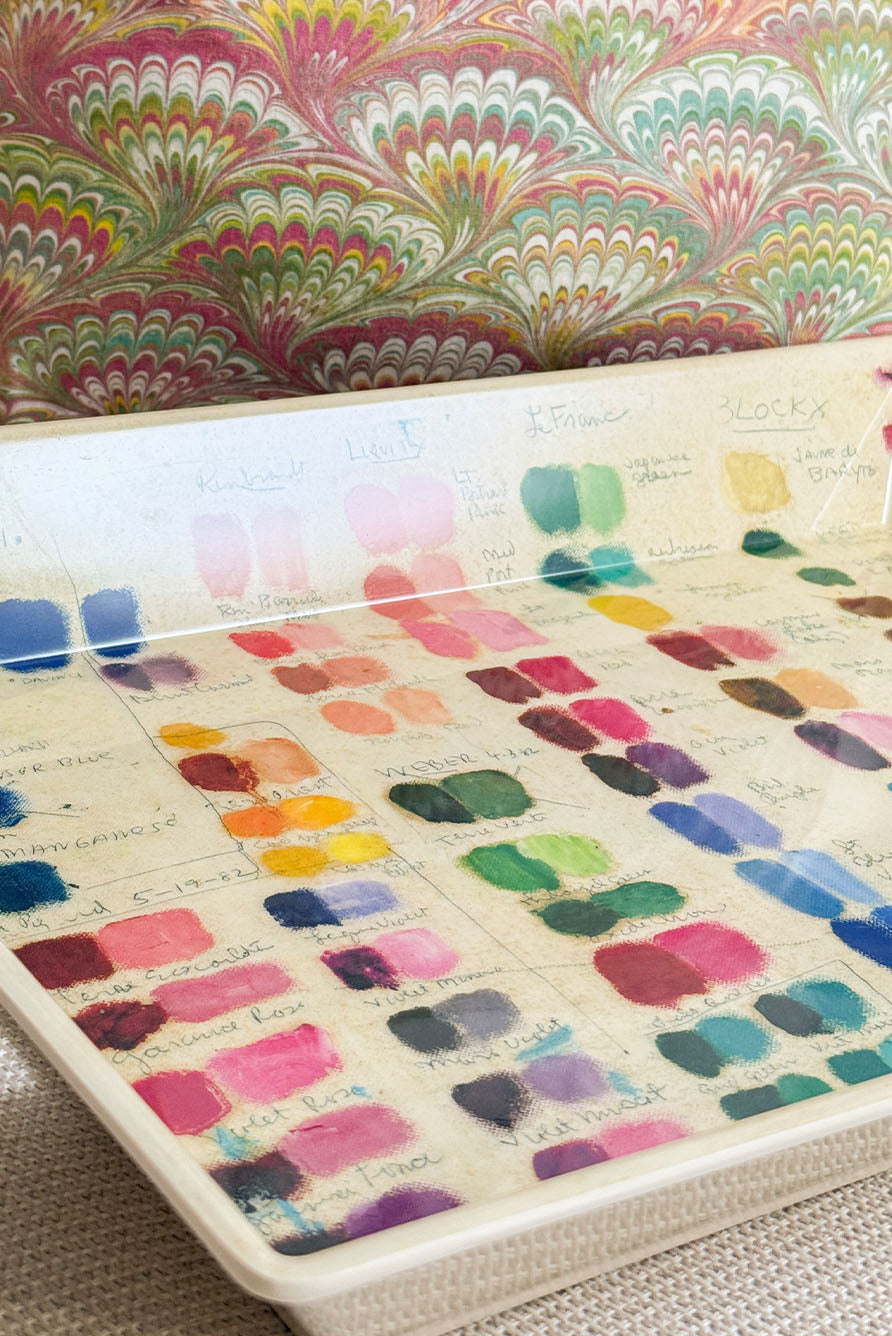 John Derian 'Mixed Tones’ Melamine Tray with Handles, 50cm x 37cm