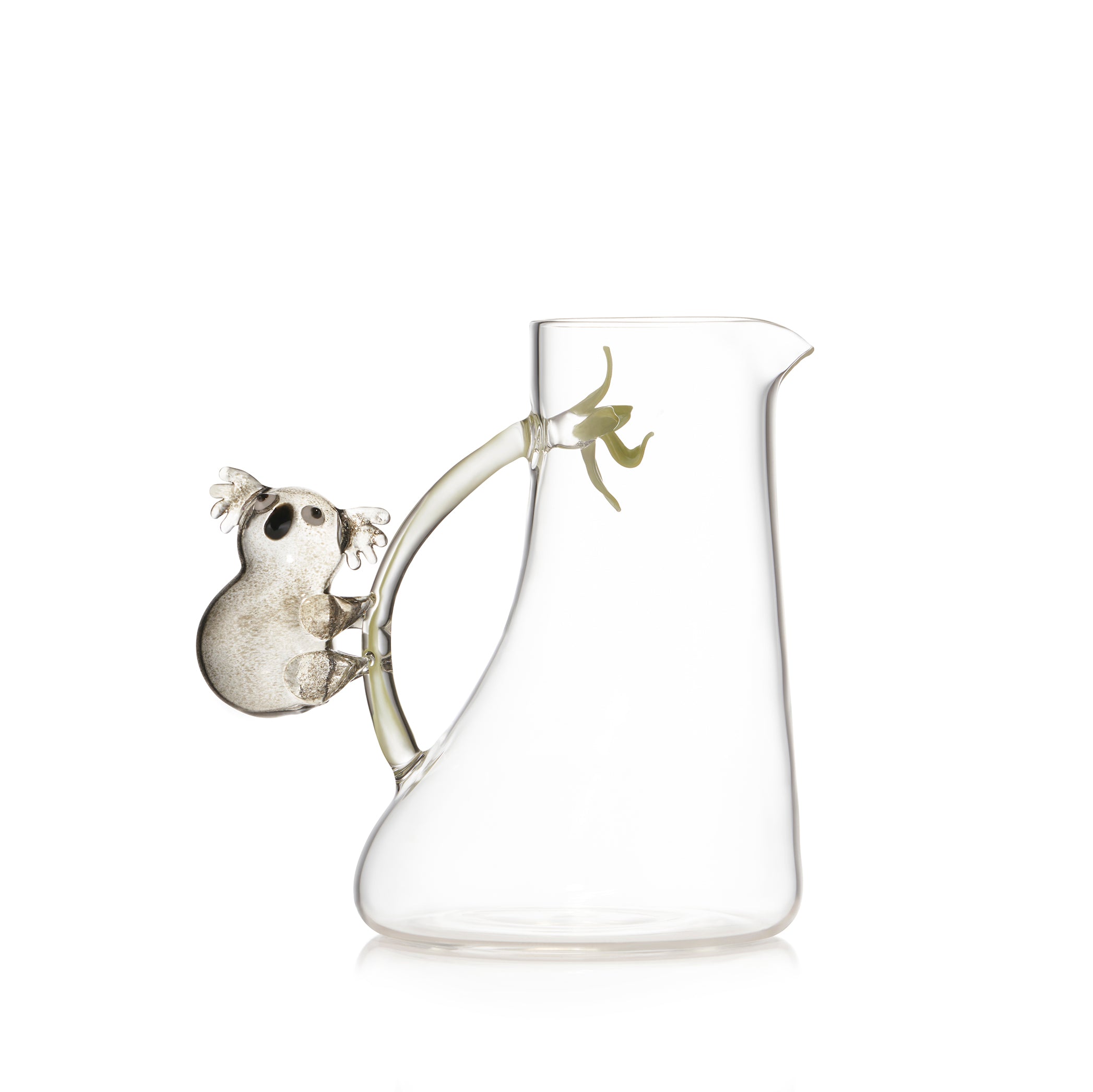 Handblown Italian Glass Koala Jug 21 x 22.5 cm