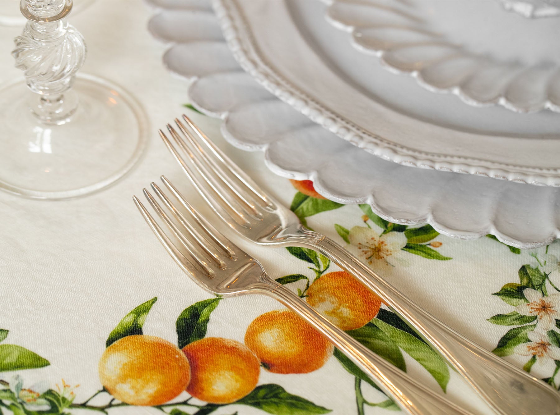 'L'Orangerie' Linen Napkin, 50x50cm