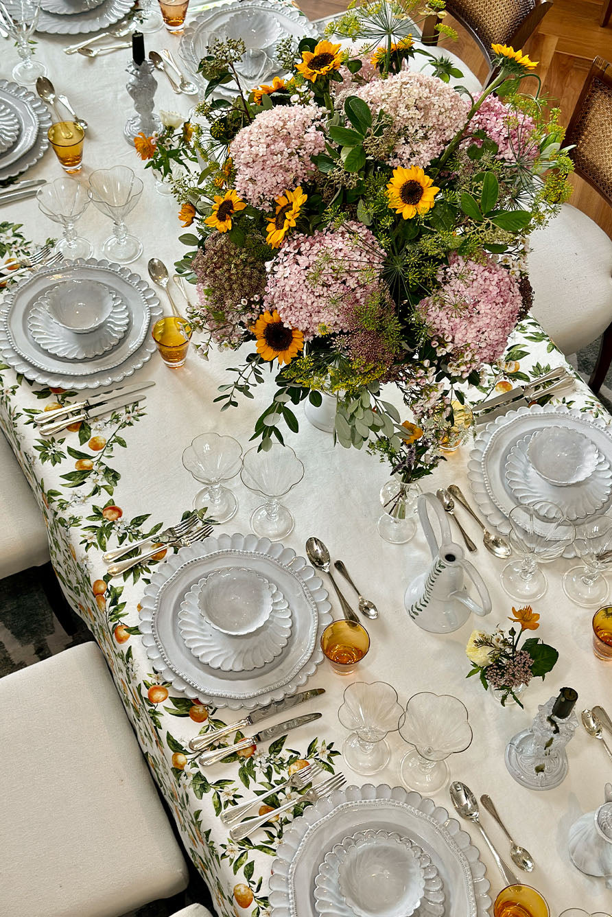 'L'Orangerie' Linen Tablecloth