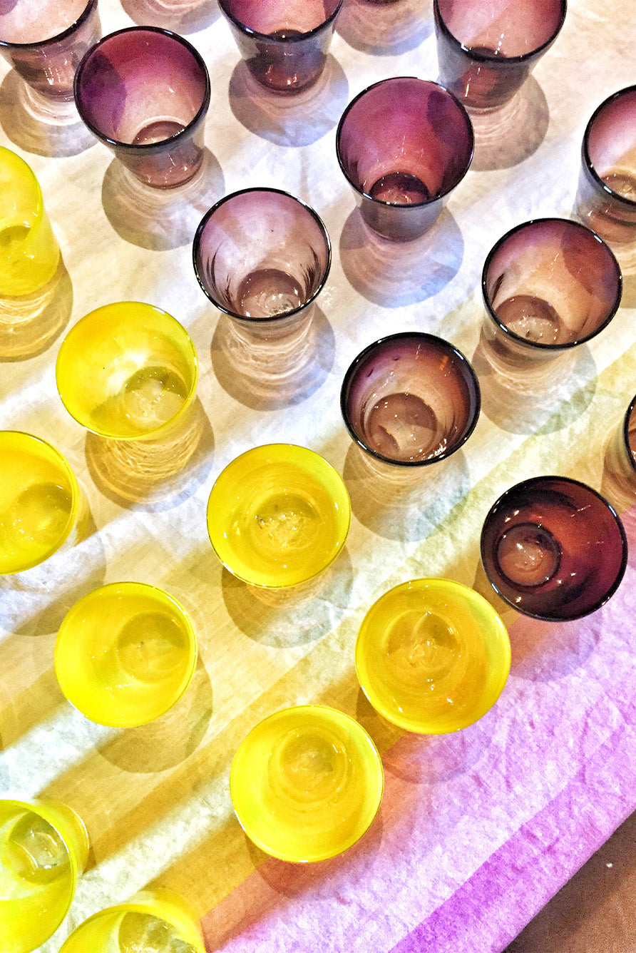 Handblown Glass Medium Water Tumbler in Smoke, 10cm