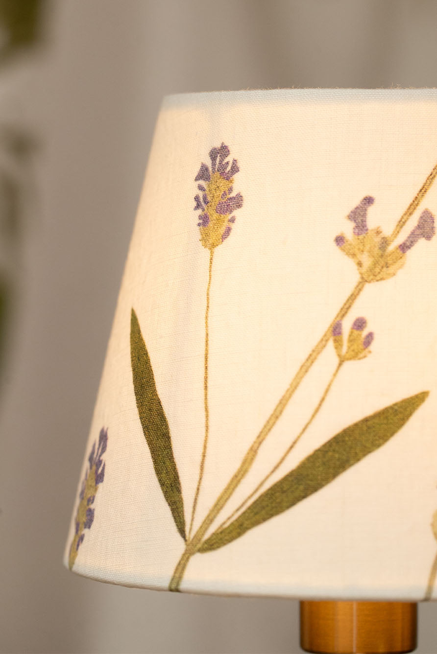 Set of 2 'Lavender' French Drum Lampshade, 13cm