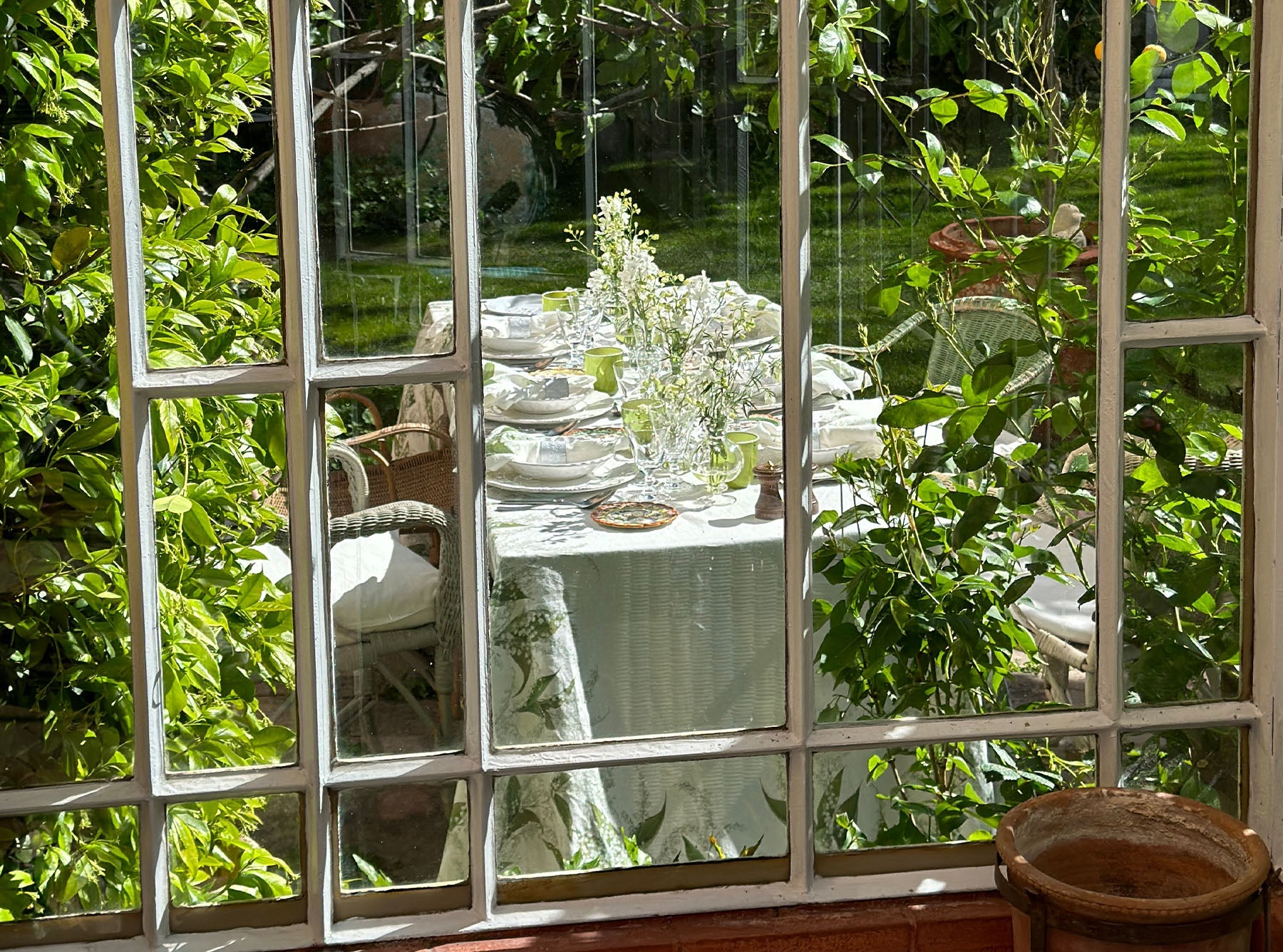 Lily of the Valley 'Muguet' Linen Tablecloth