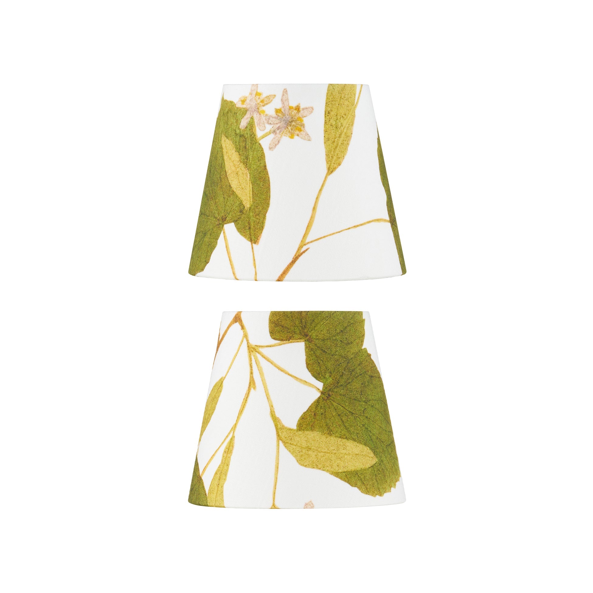 Set of 2 'Limetree' French Drum Lampshade, 13cm