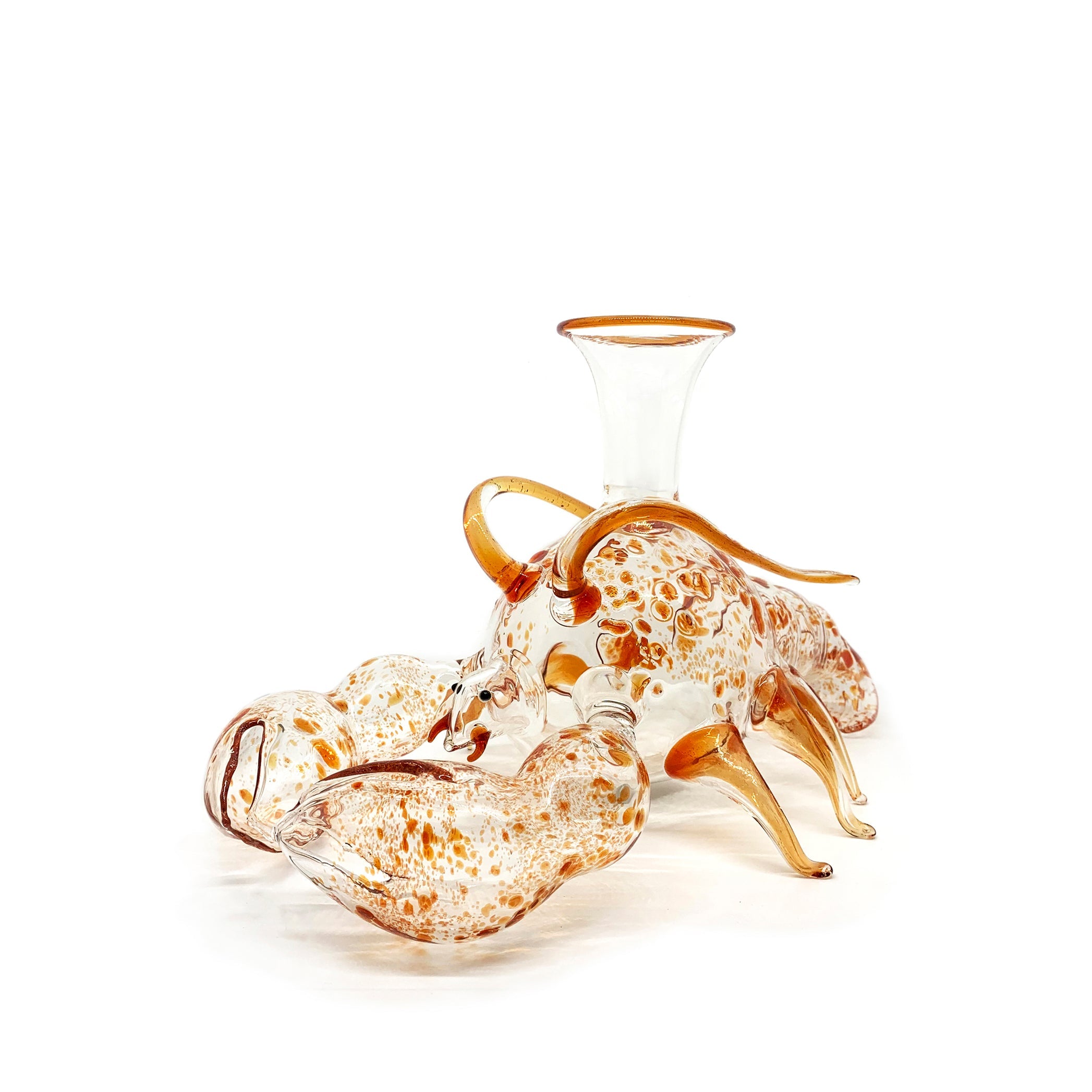 Handblown Glass Lobster Decanter, 21cm x 36cm