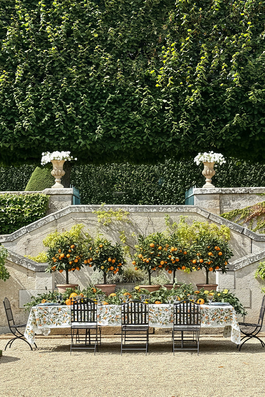 'L'Orangerie' Linen Tablecloth
