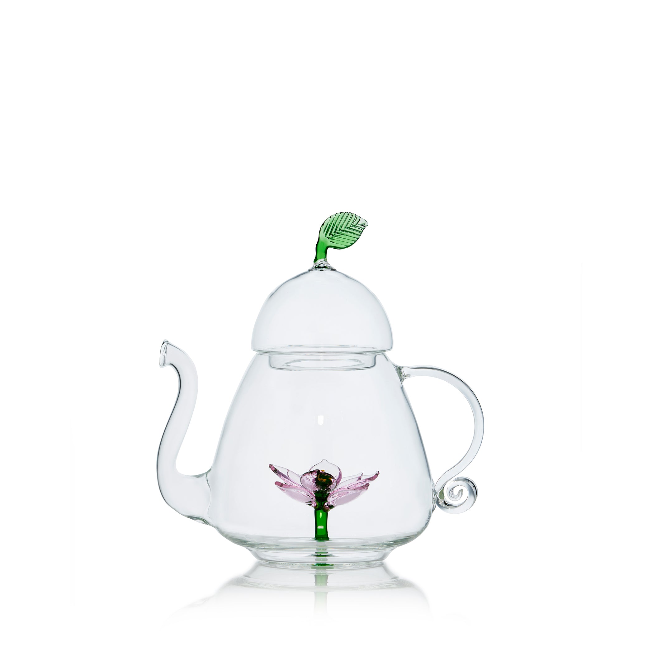 S&B x Casarialto: Handblown Murano Glass Lotus Teapot in Pink