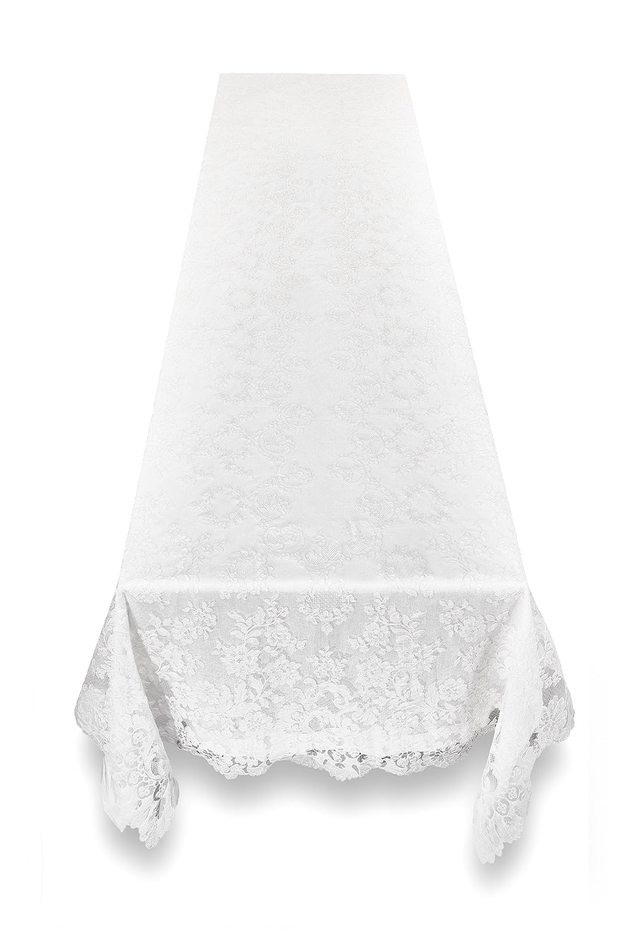 Lyon Lace Tablecloth in Ivory