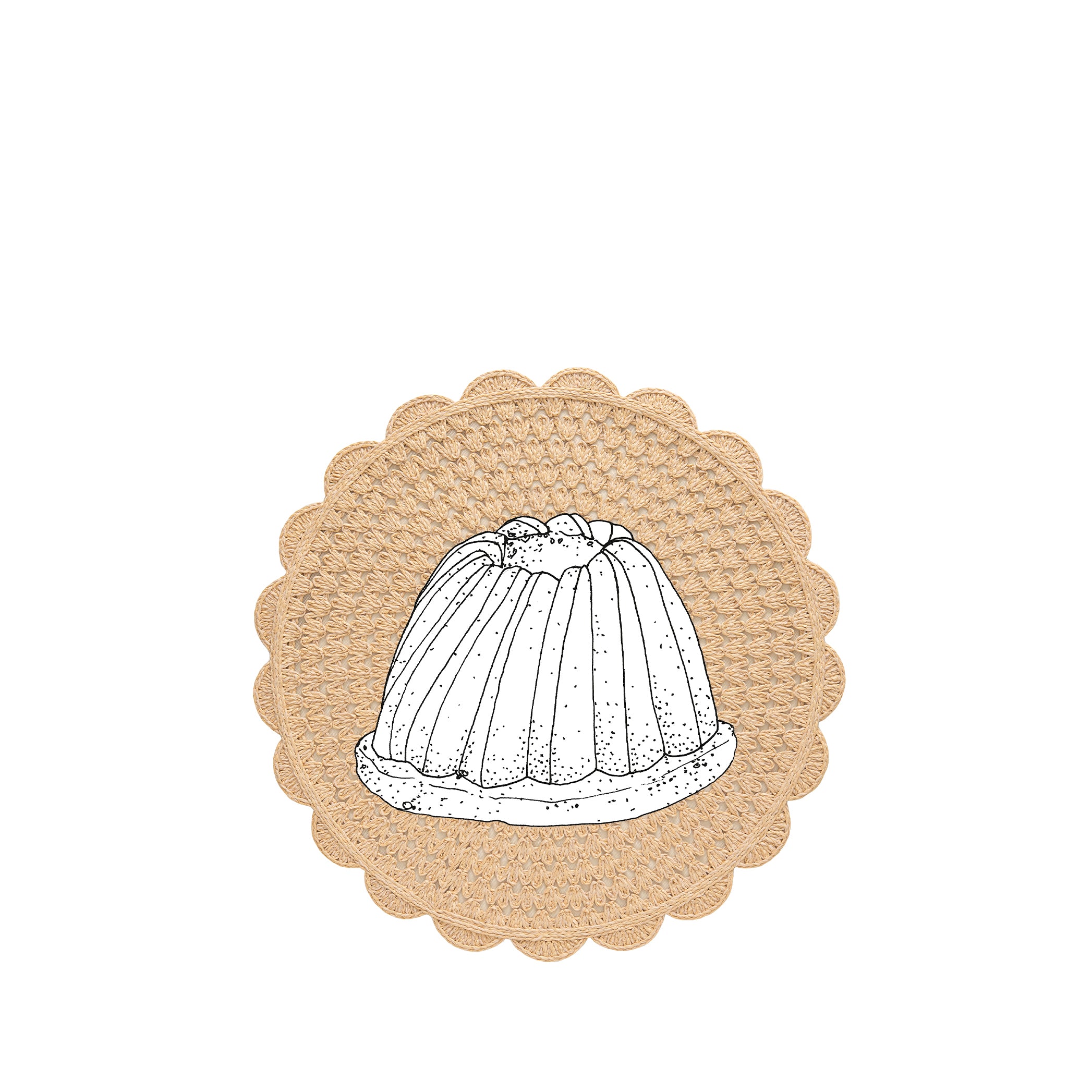 'Maja' Handwoven Straw Effect Placemat, 40cm