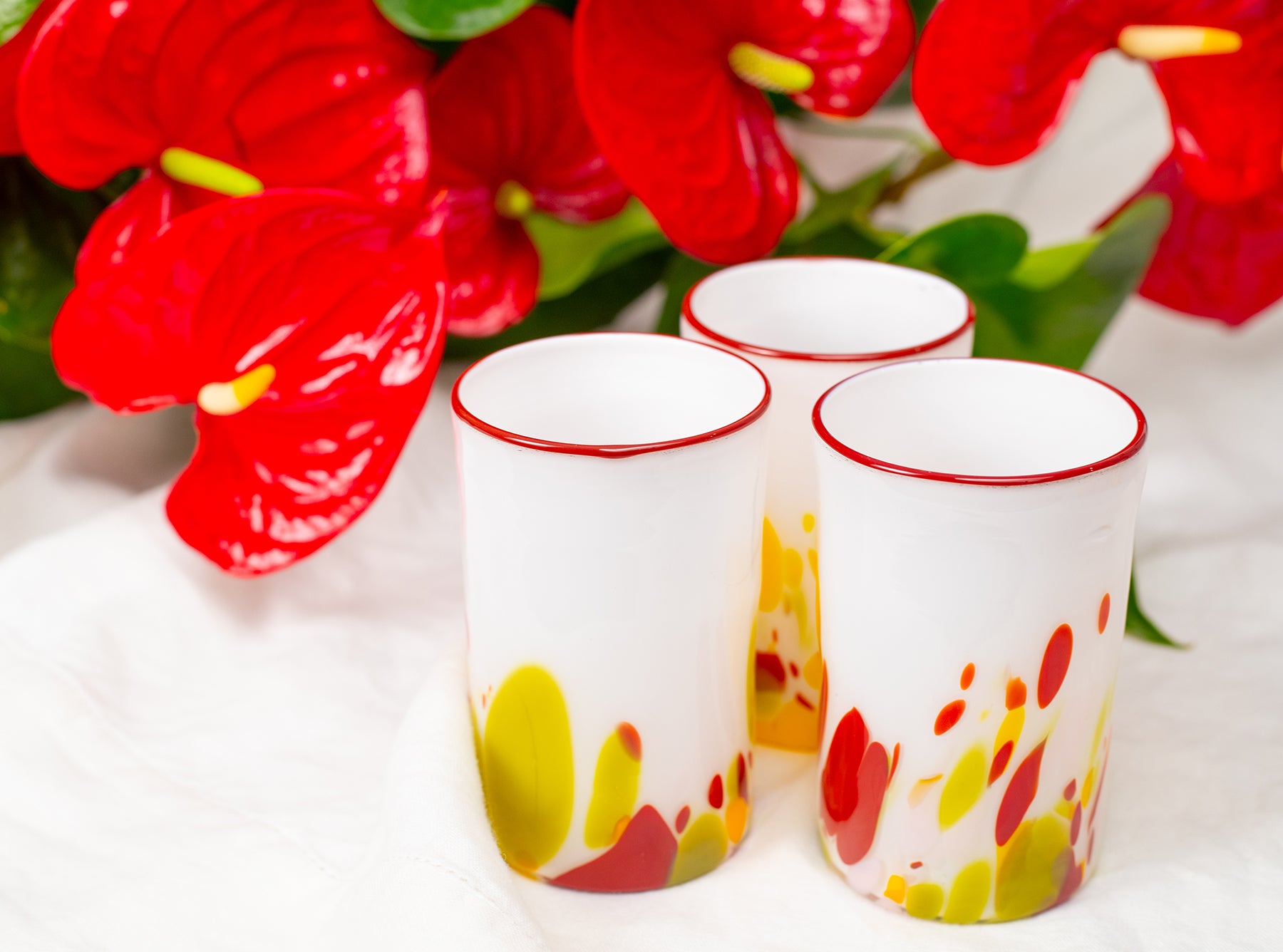 S&B Handblown Marble High Tumbler, 12cm