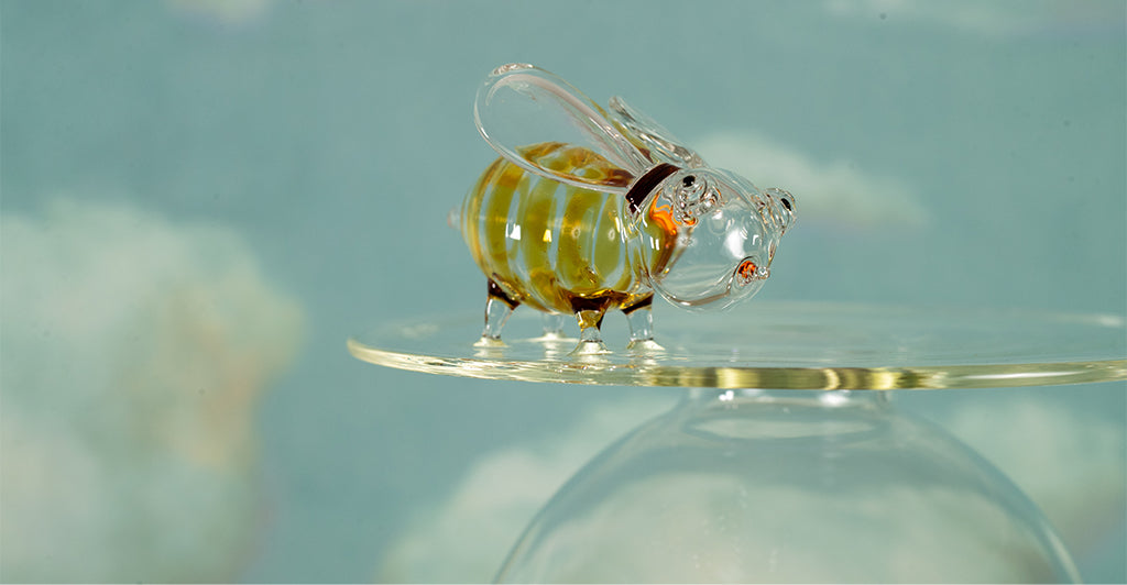 Handblown Glass Snail Decanter, 24cm