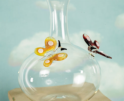 Handblown Glass Snail Decanter, 24cm