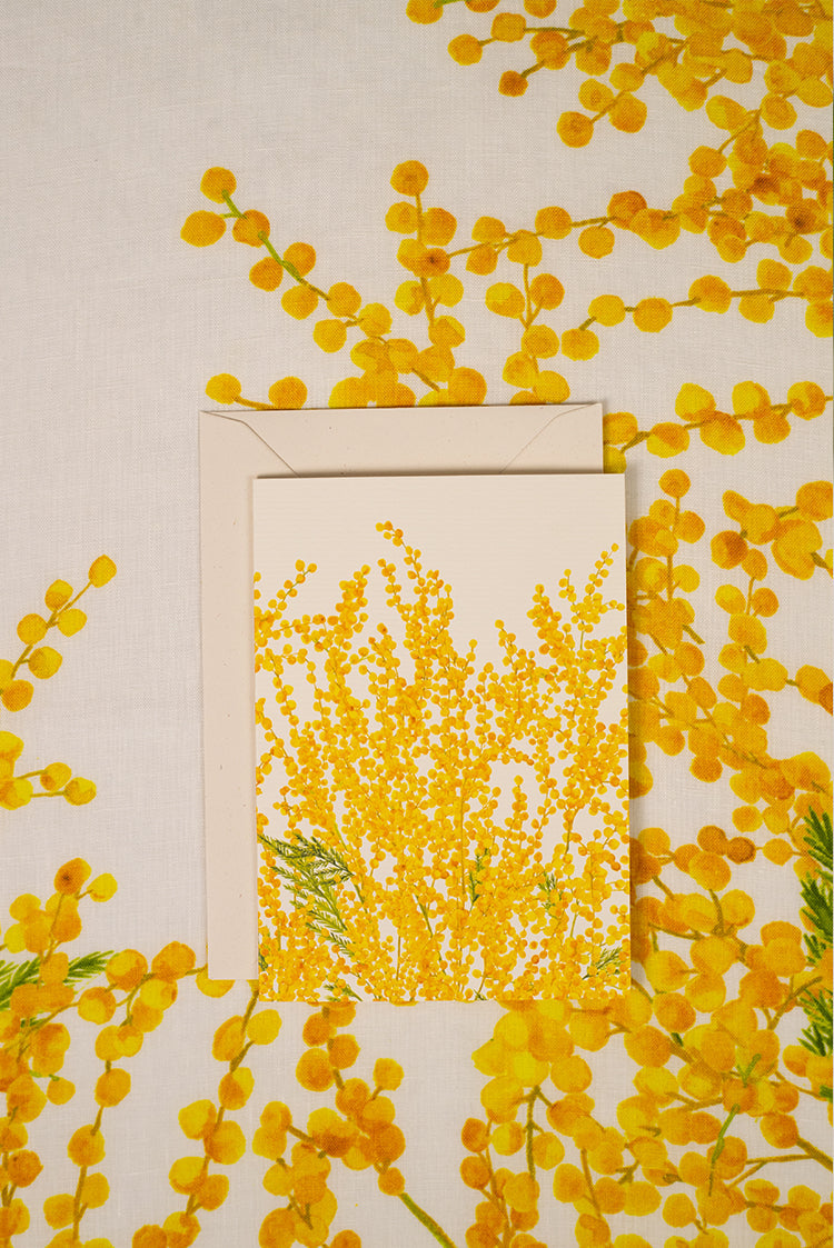 'Mimosa' Greeting Card, 15cm x 10cm (A6)