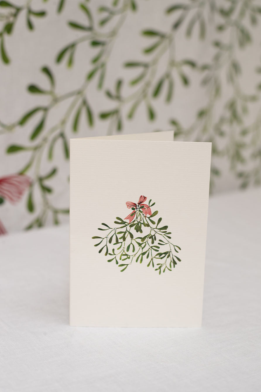 'Mistletoe' Greeting Card, 15cm x 10cm (A6)