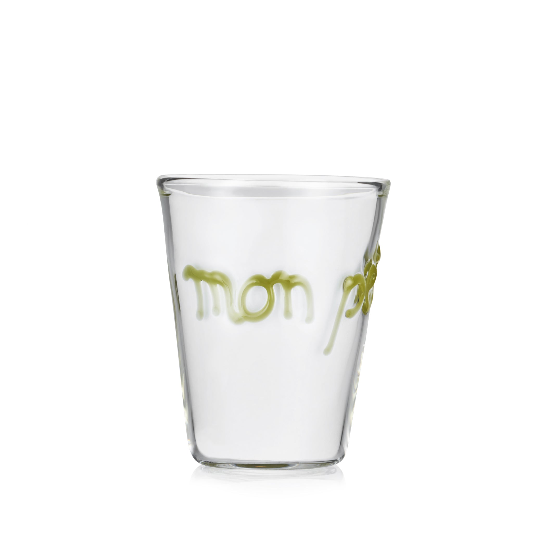 Handblown Glass "Mon Petit Chou" (My Sweetheart) Tumbler