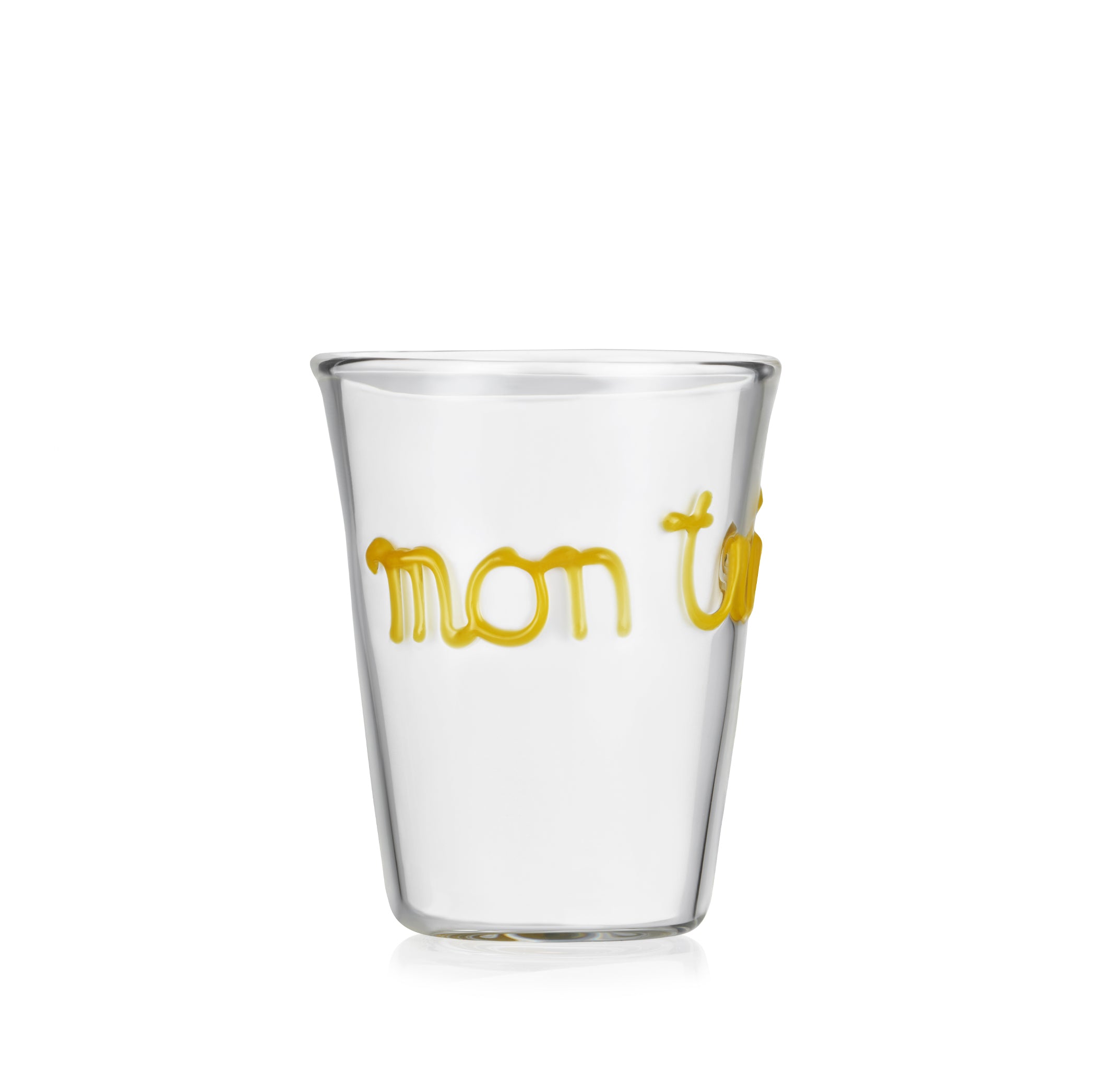 Handblown Glass "Mon Trésor" (My Treasure) Tumbler