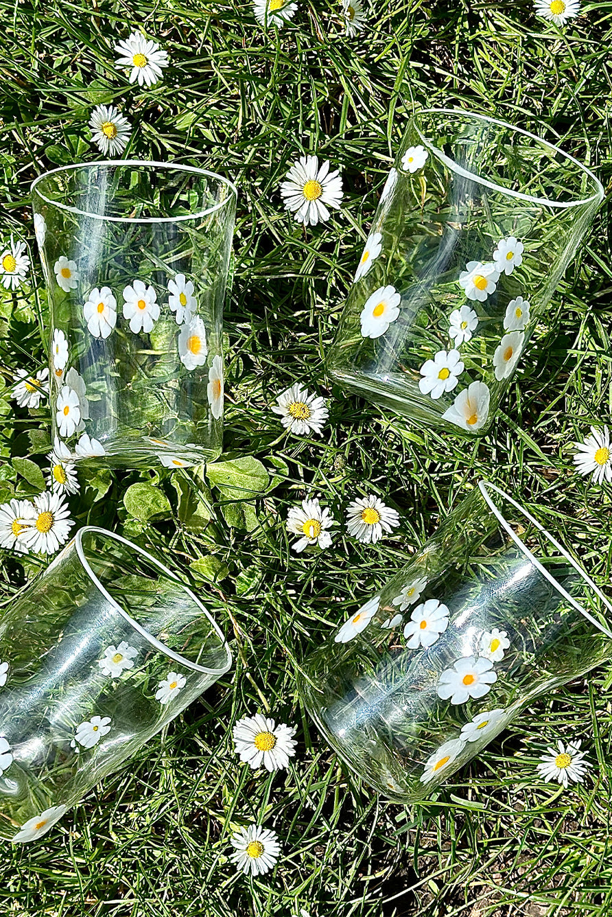 Handblown Murano Glass Daisy Jug