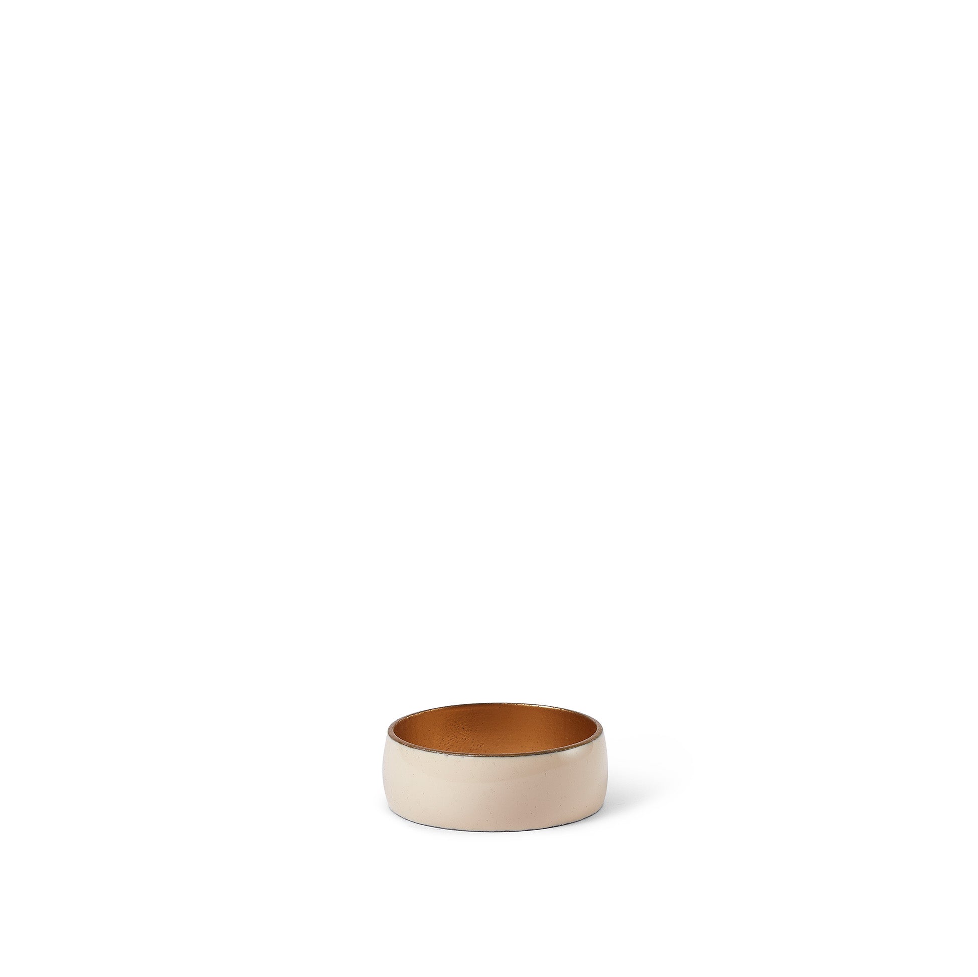 Enamelled Napkin Ring in Cream