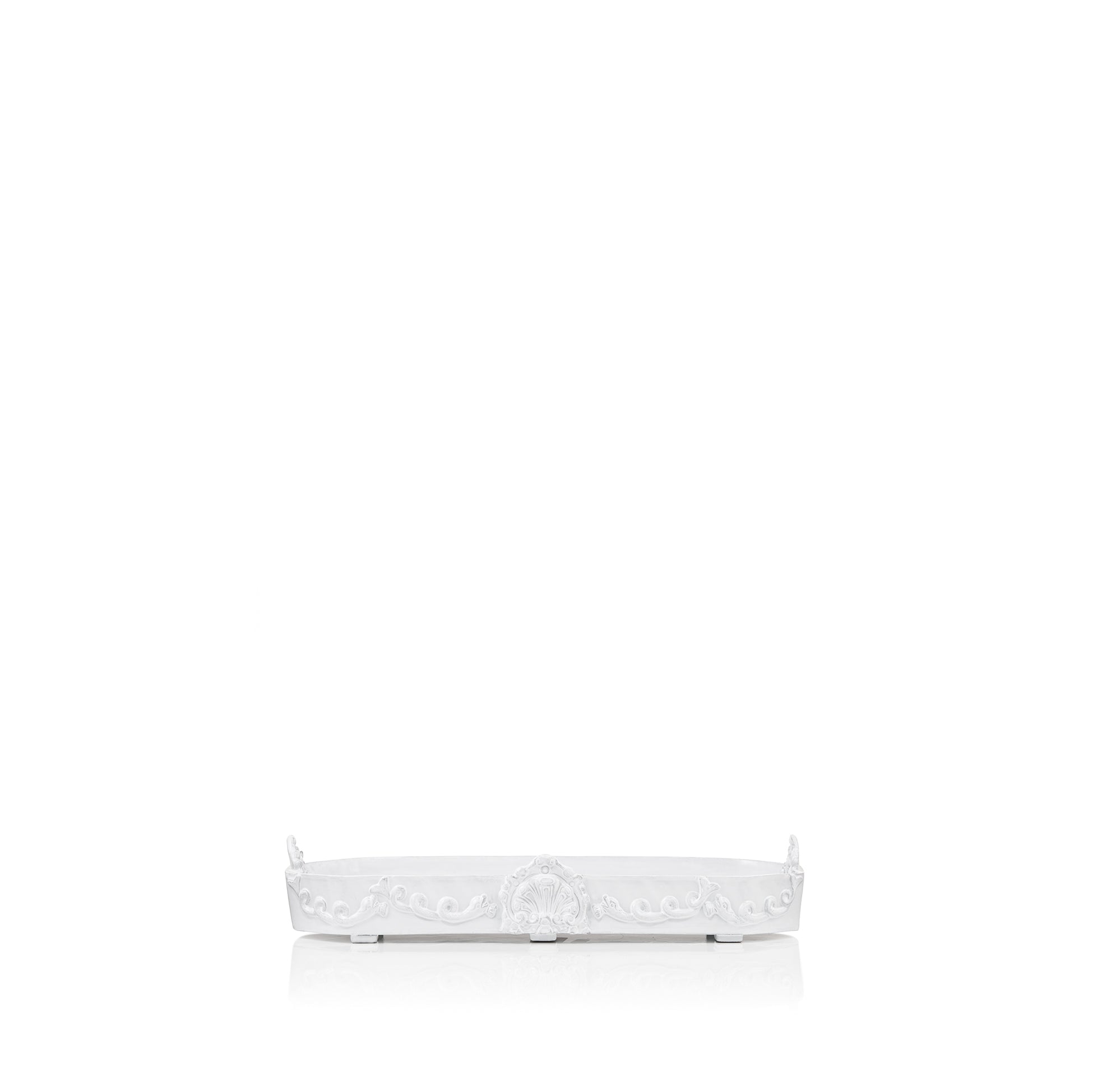 Neptune Deep Serving Platter Large by Astier de Villatte, 49 x 18.5 x 10cm