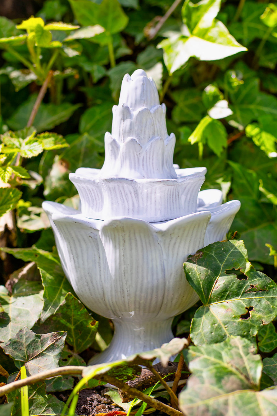 Large Artichoke Flower Holder Vase by Astier de Villatte, 18cm