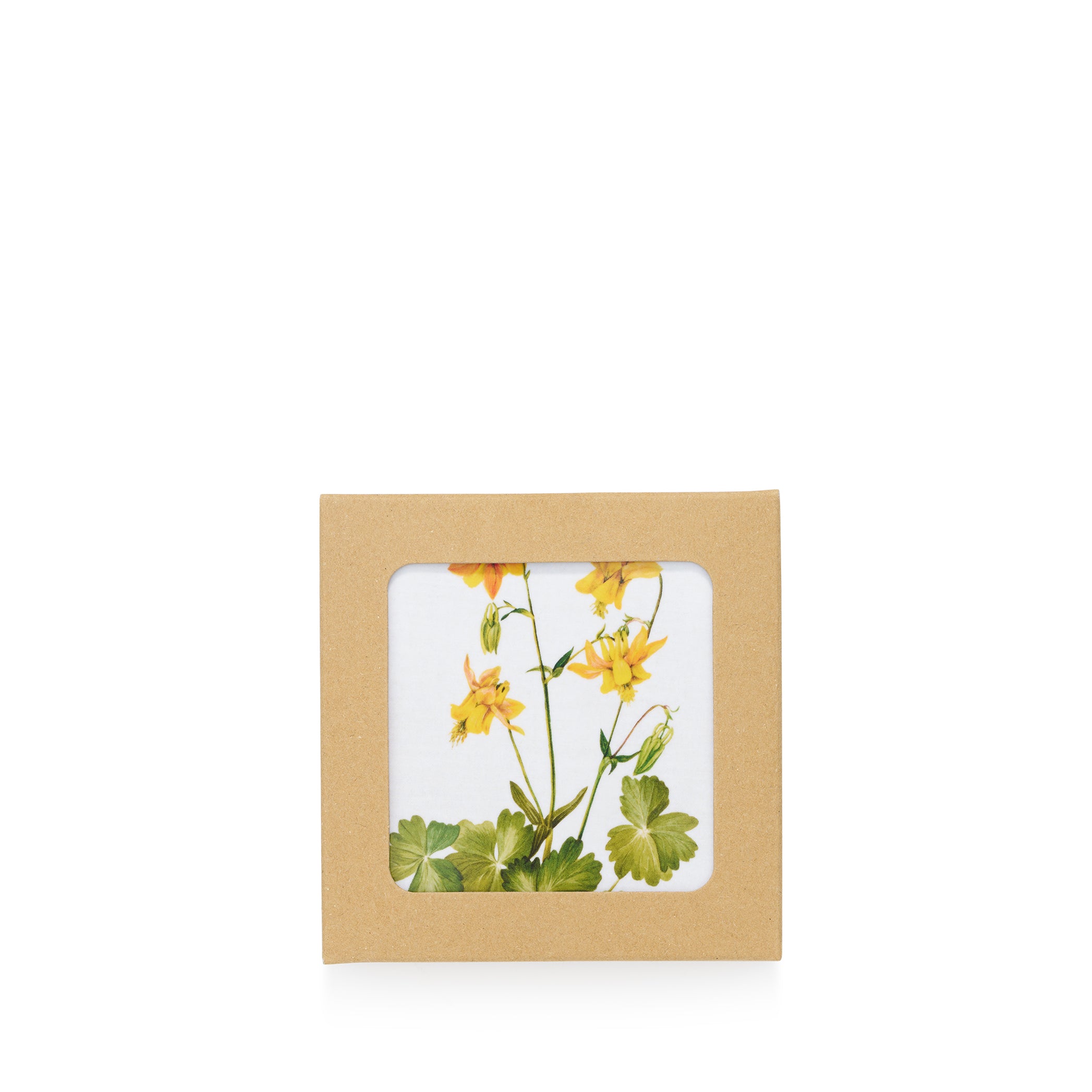 Set of 6 'Our June' Floral Cork-Backed Coasters