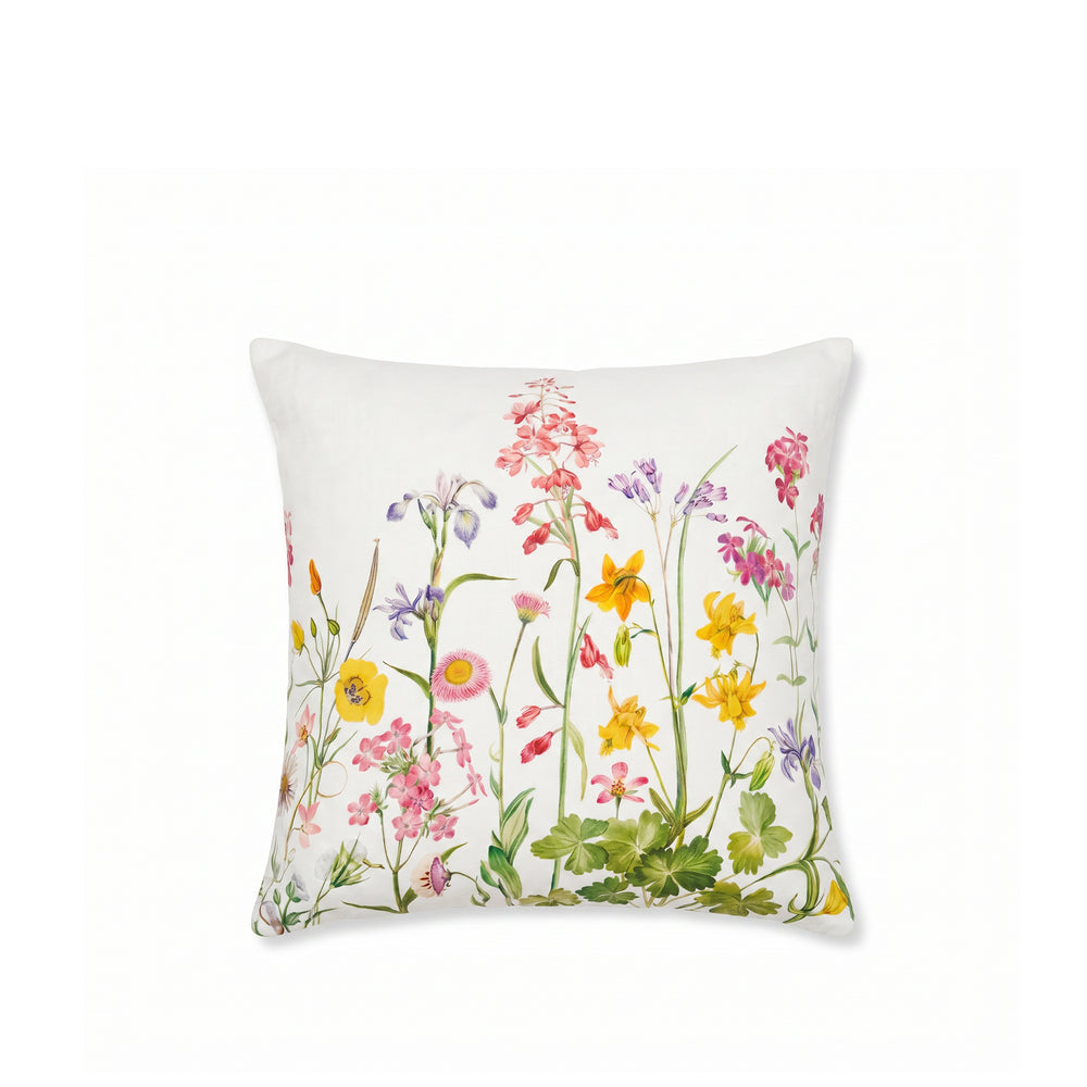 'Our June' Floral Linen Cushion Cover, 50X50cm