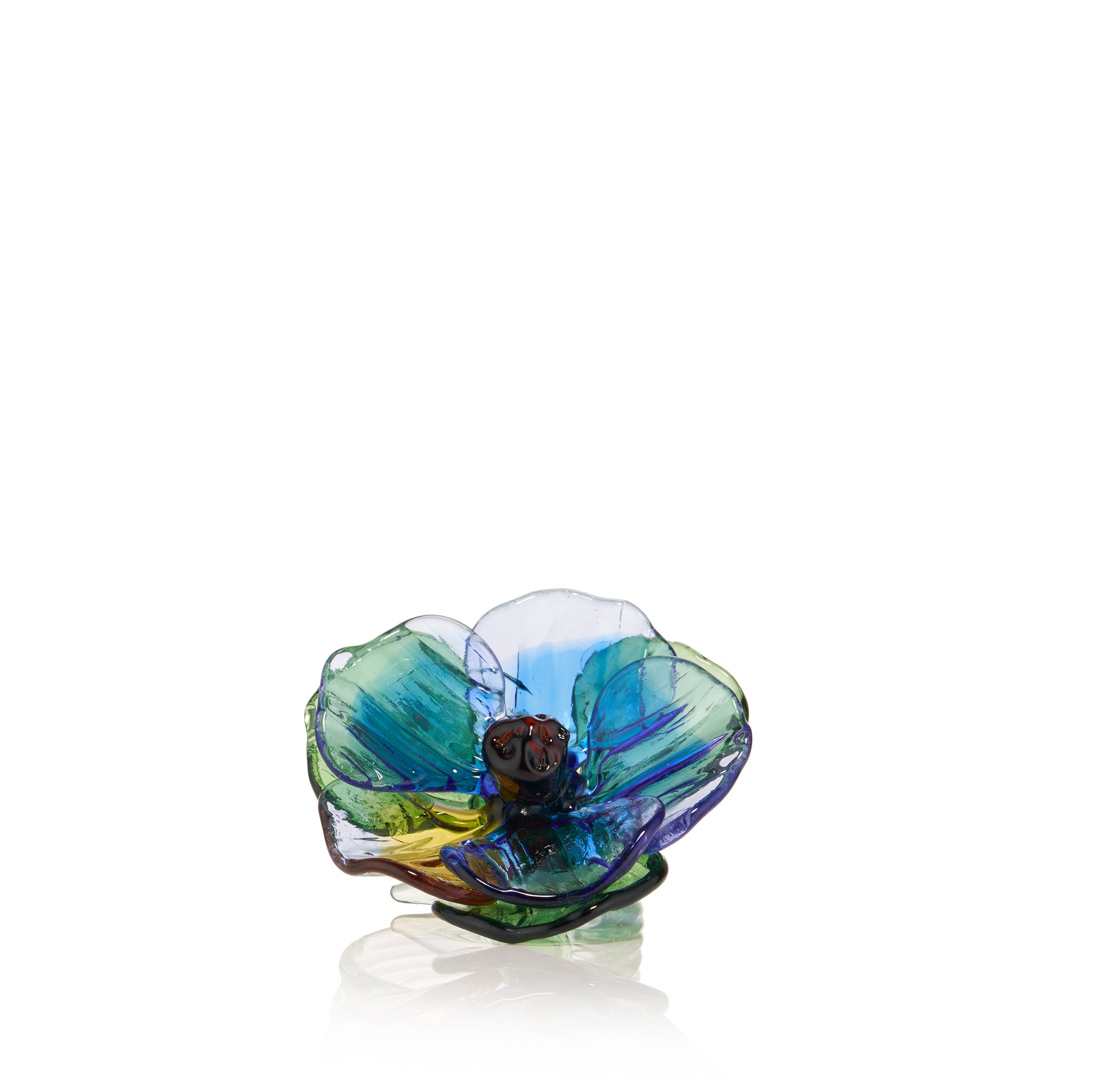 Jardin Fleuri - Pansy Purple Glass Napkin Ring