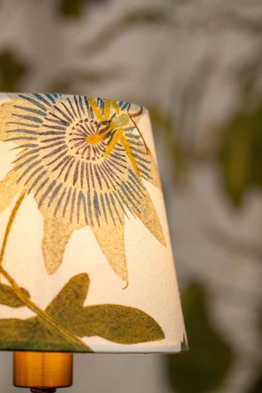 Set of 2 'Passiflora' French Drum Lampshade, 13cm