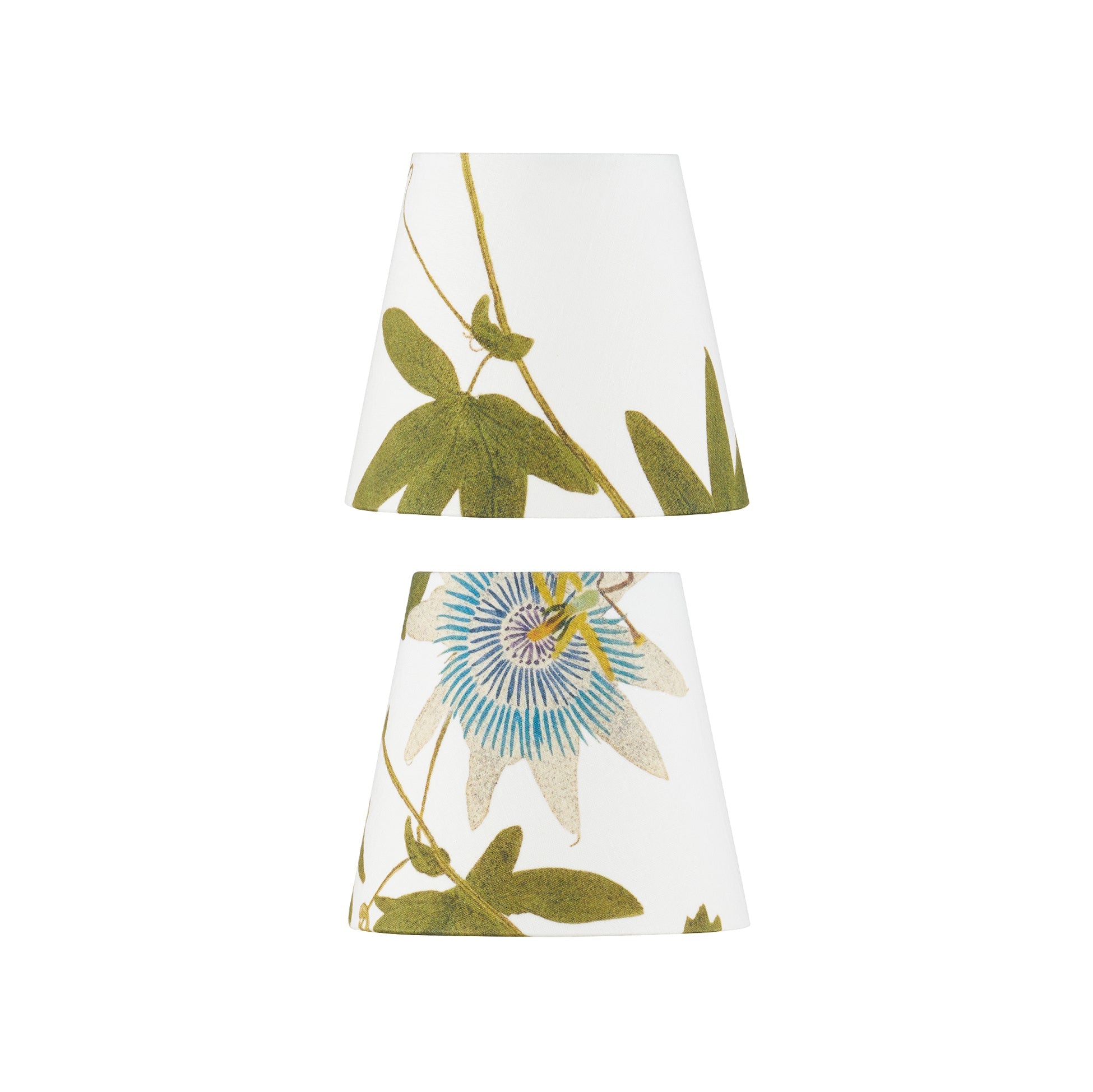 Set of 2 'Passiflora' French Drum Lampshade, 13cm
