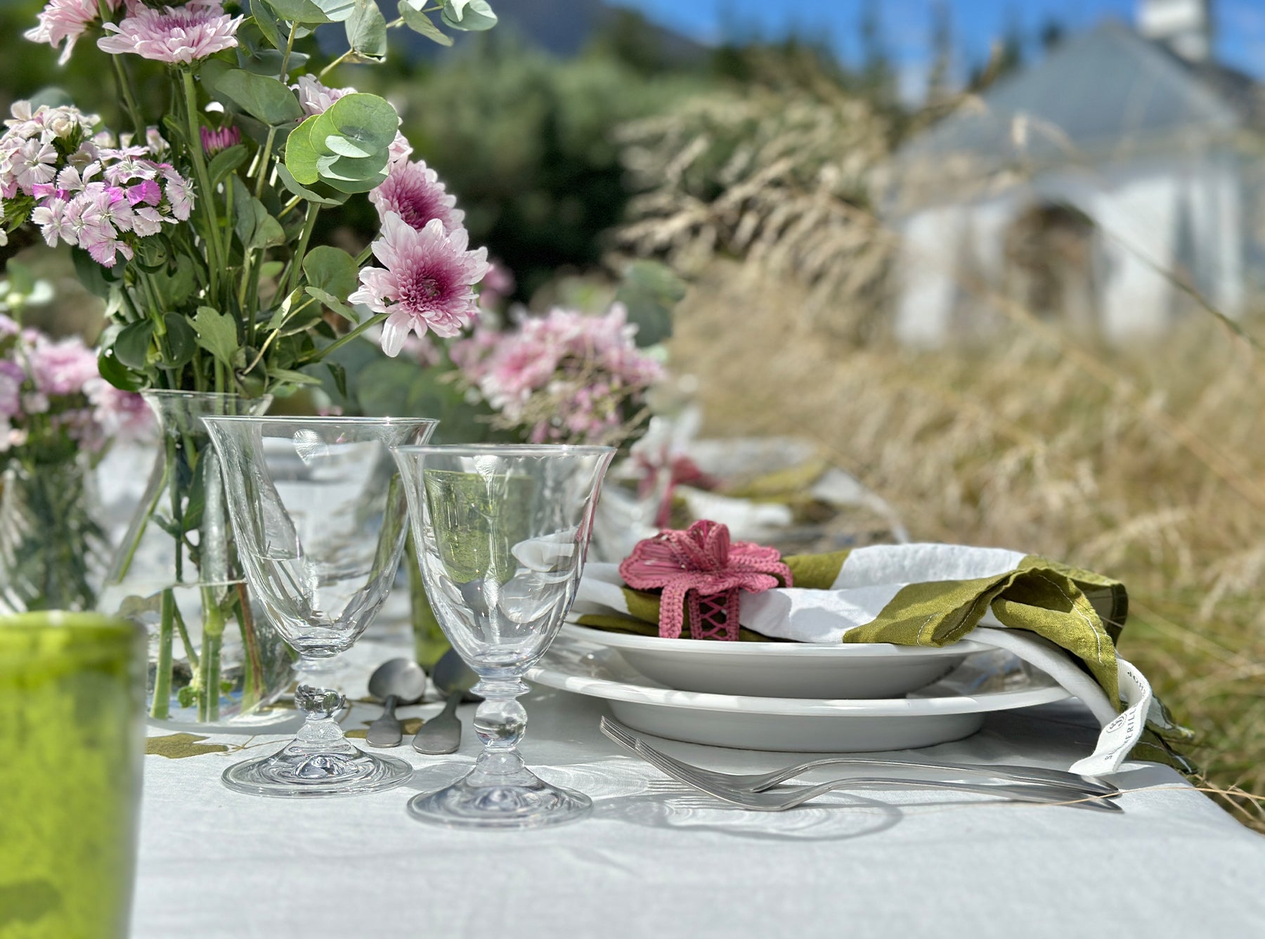 'Passiflora' Linen Tablecloth