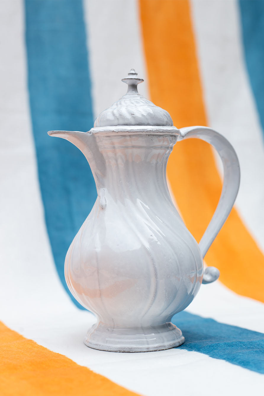 Peggy Tall Water Pitcher by Astier de Villatte, 19.5cm