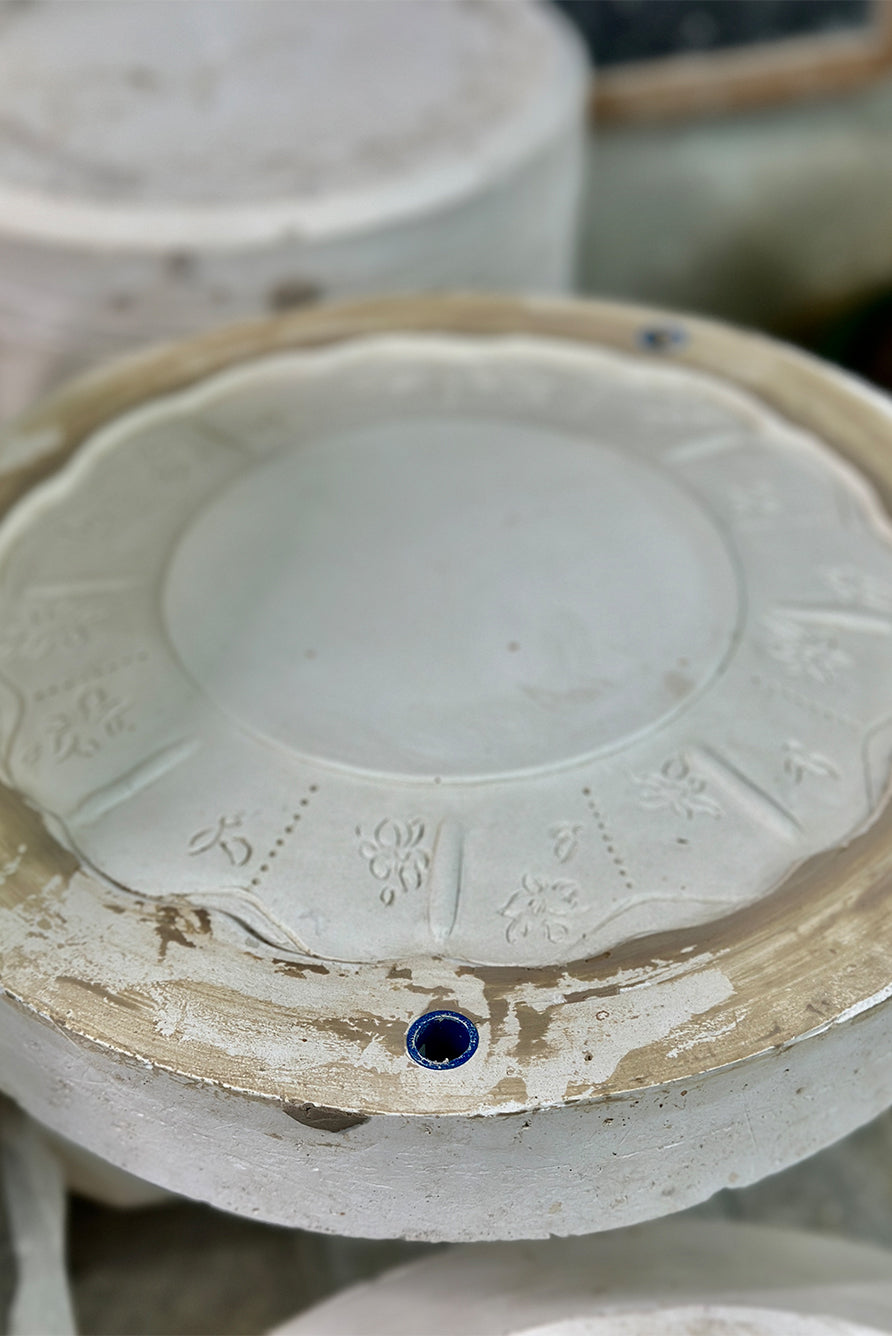 Bernadette's Falling Flower White Oval Platter, 46cm